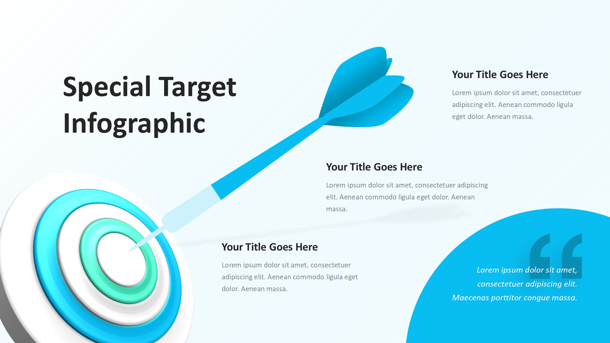 目标图形信息图示PPT模板