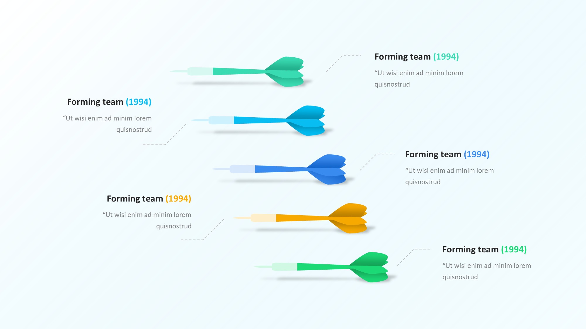目标图形信息图示PPT模板