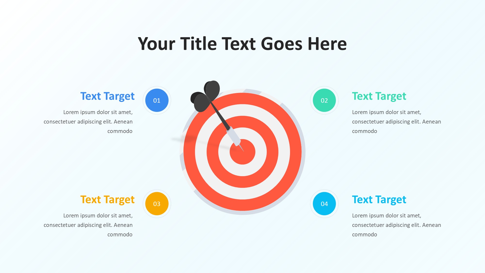 目标图形信息图示PPT模板