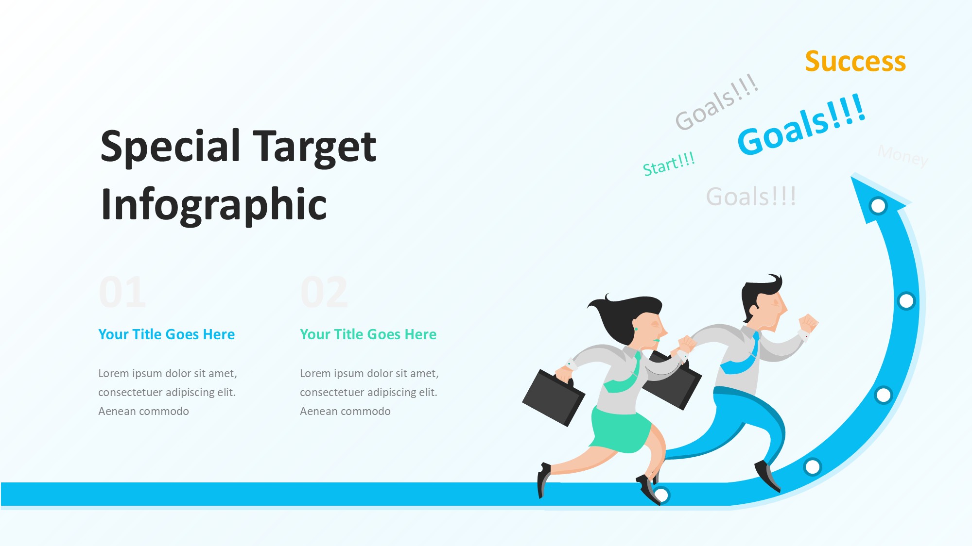 目标图形信息图示PPT模板