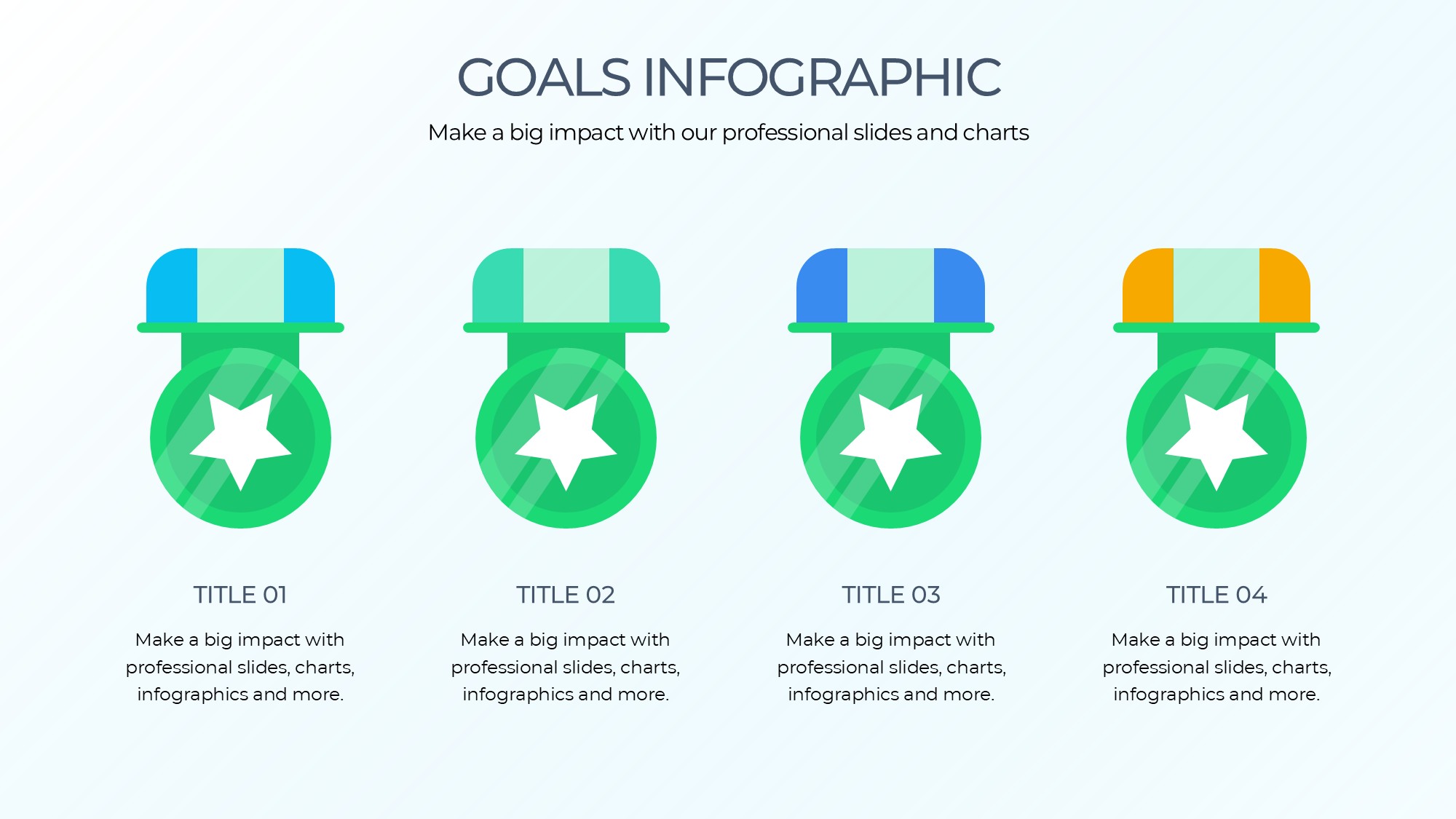 目标图形信息图示PPT模板