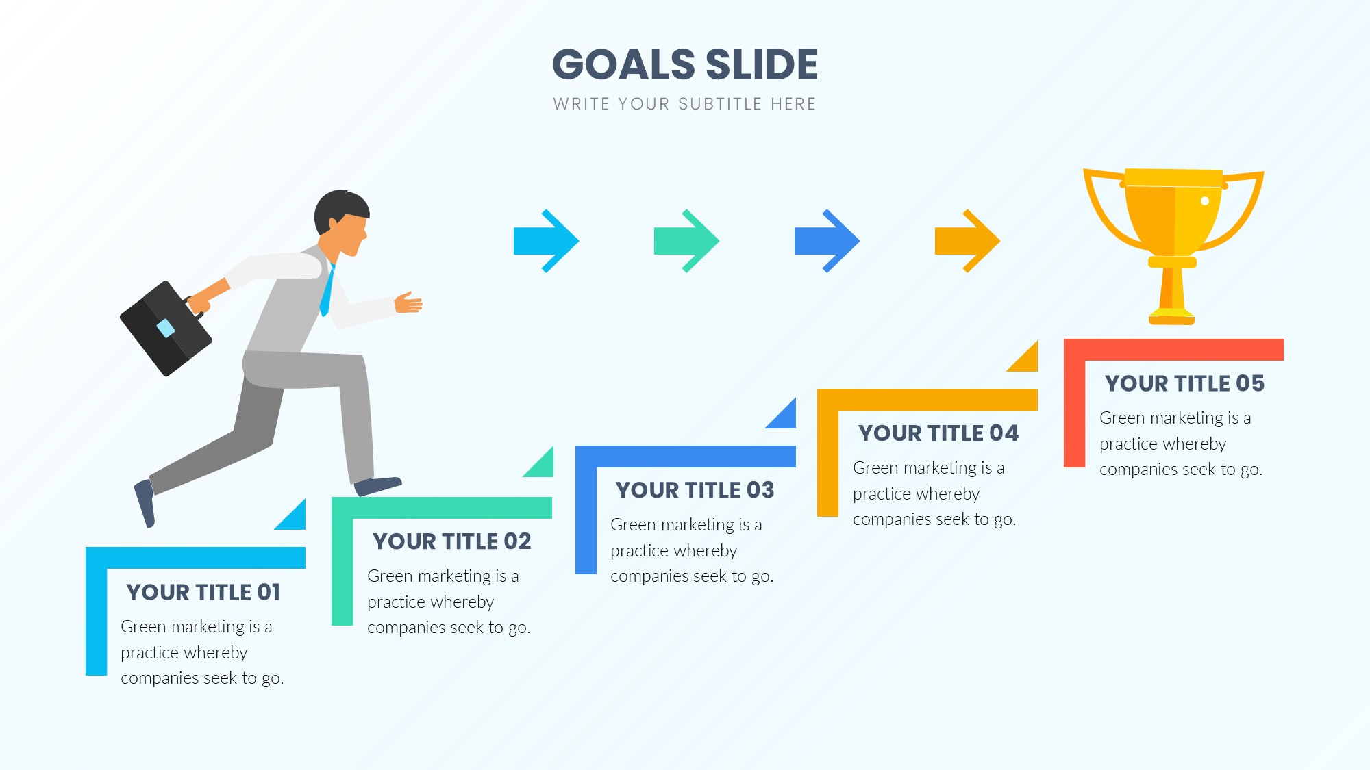 目标图形信息图示PPT模板