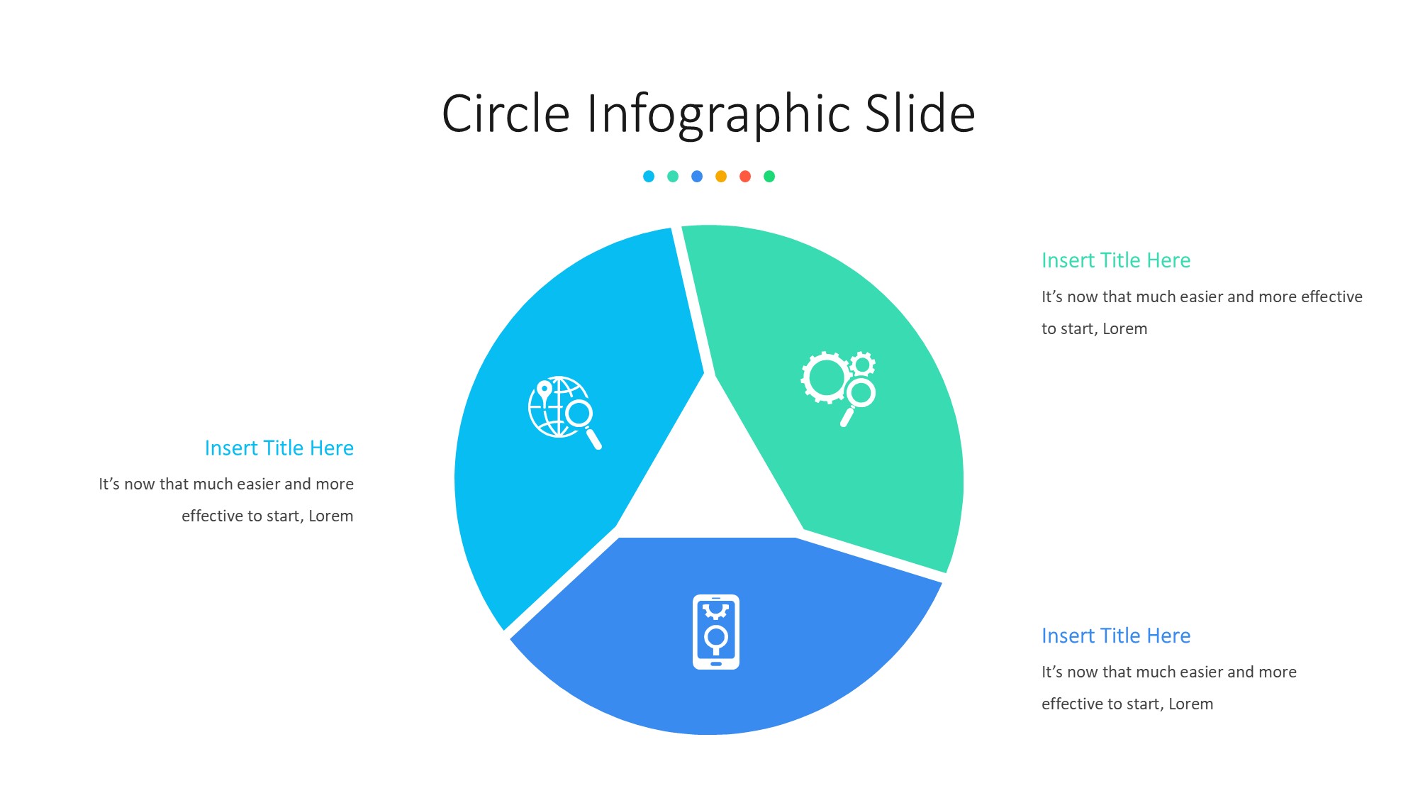 圆形循环图形信息图示PPT模板