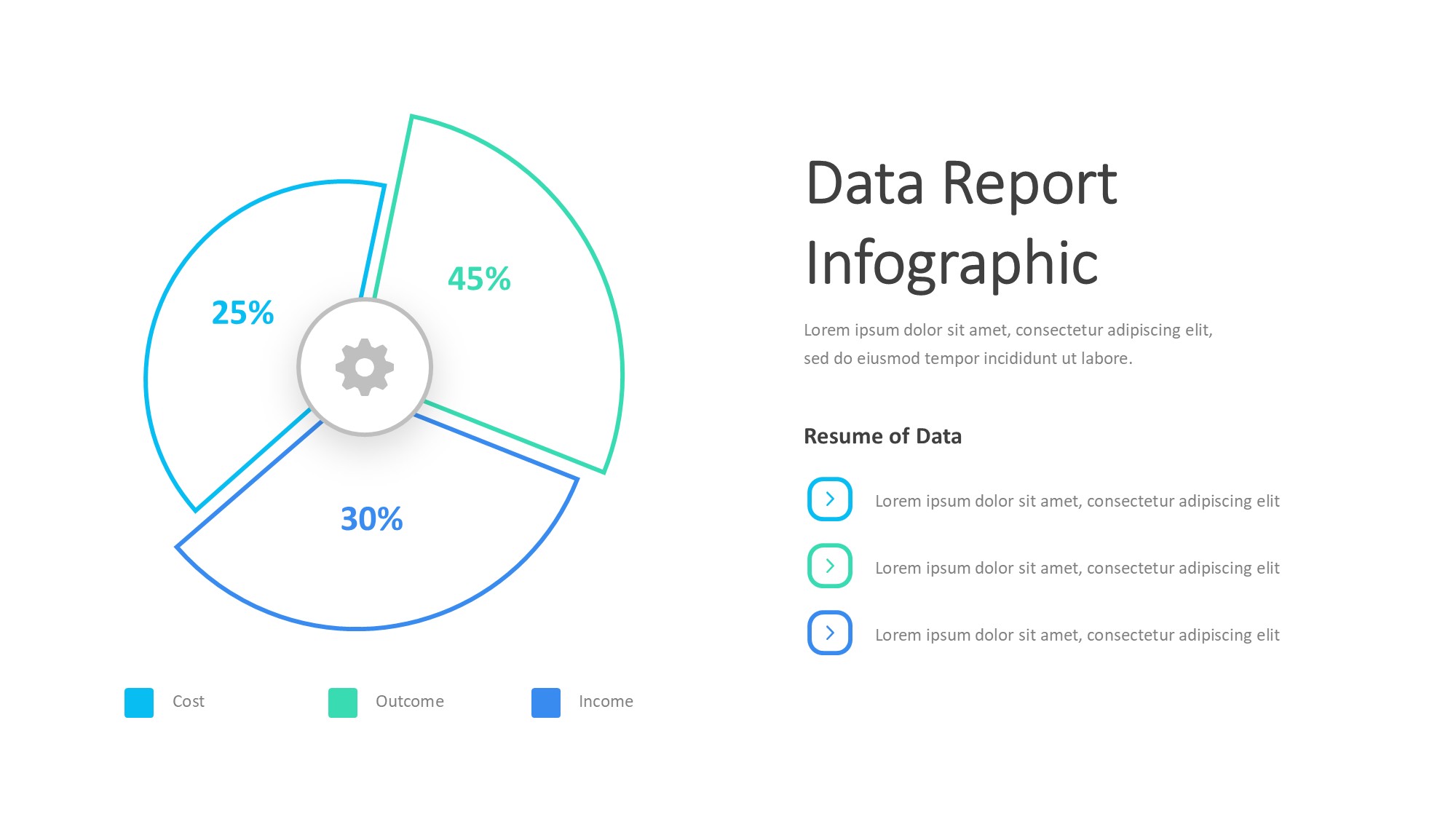 圆形循环图形信息图示PPT模板