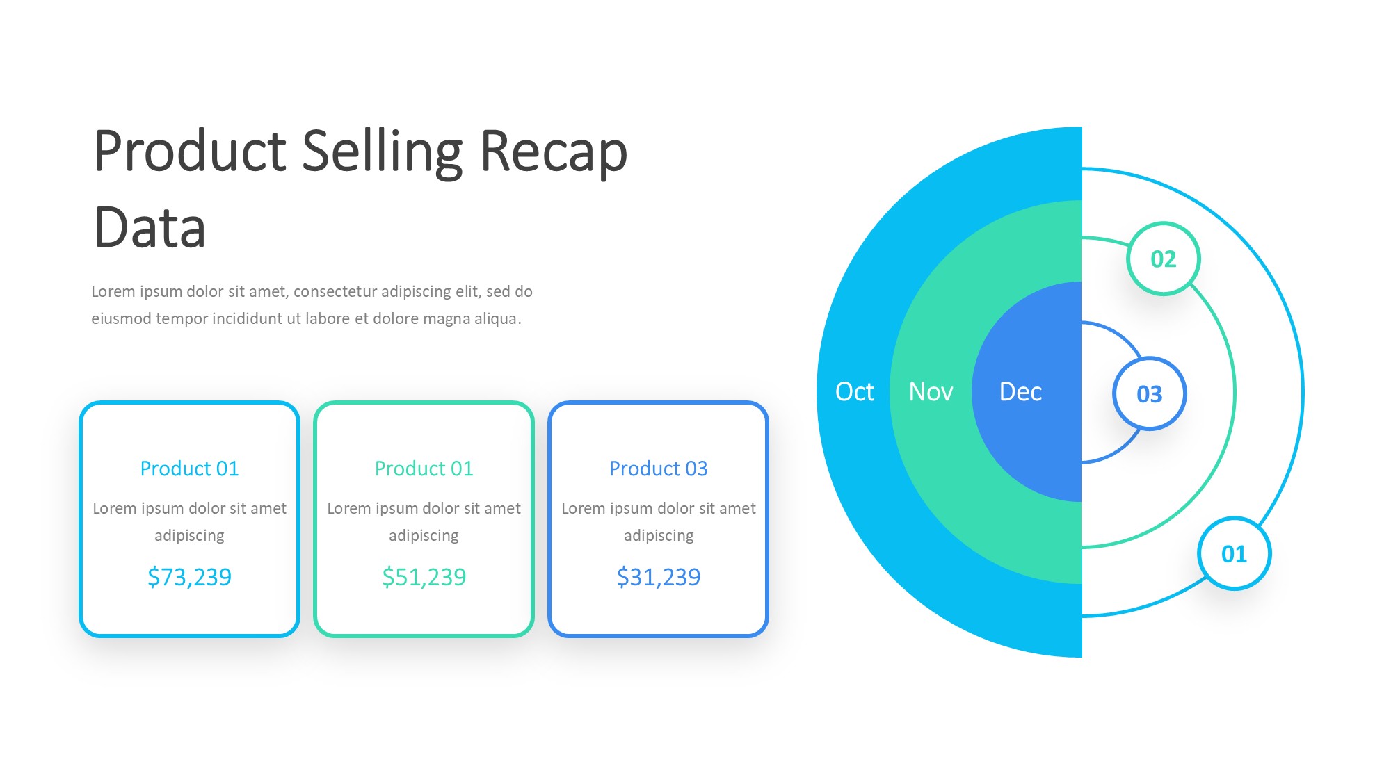圆形循环图形信息图示PPT模板