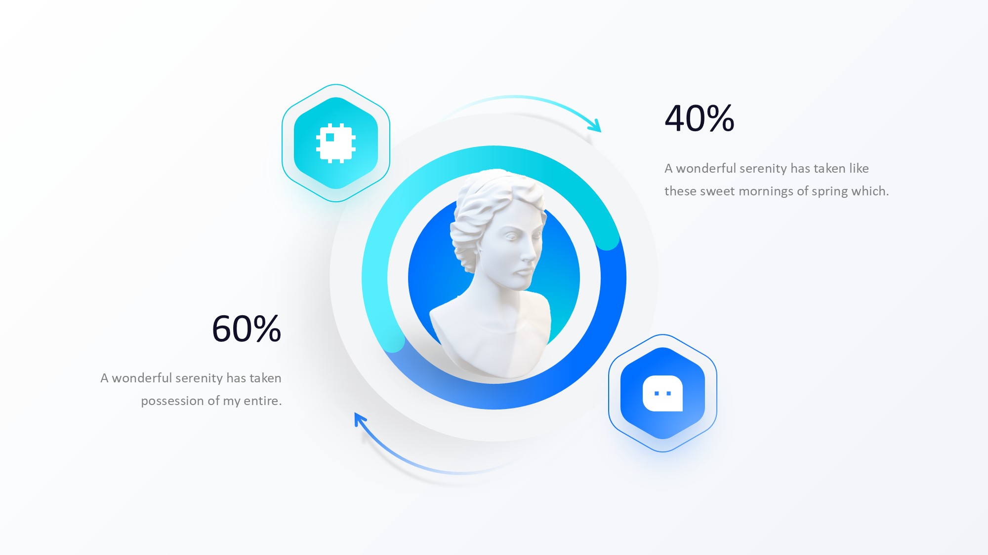 圆形循环图形信息图示PPT模板