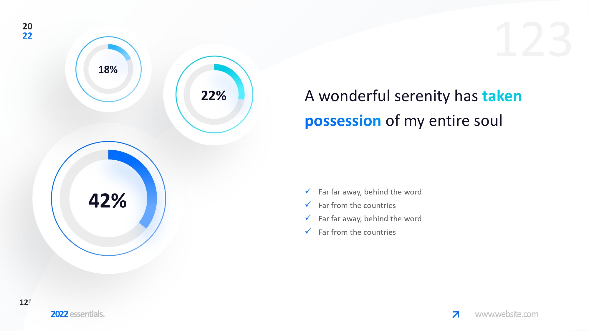 圆形循环图形信息图示PPT模板