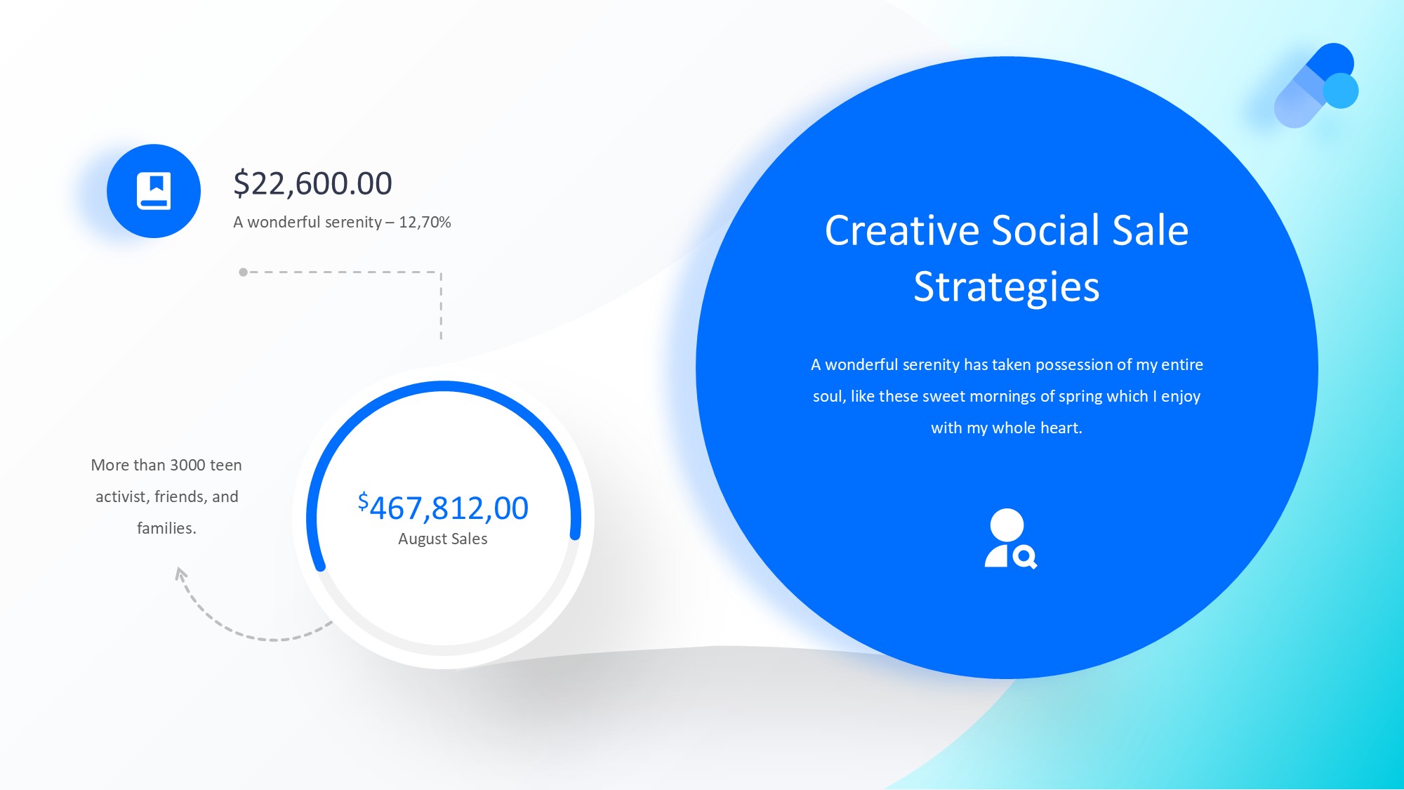 圆形循环图形信息图示PPT模板