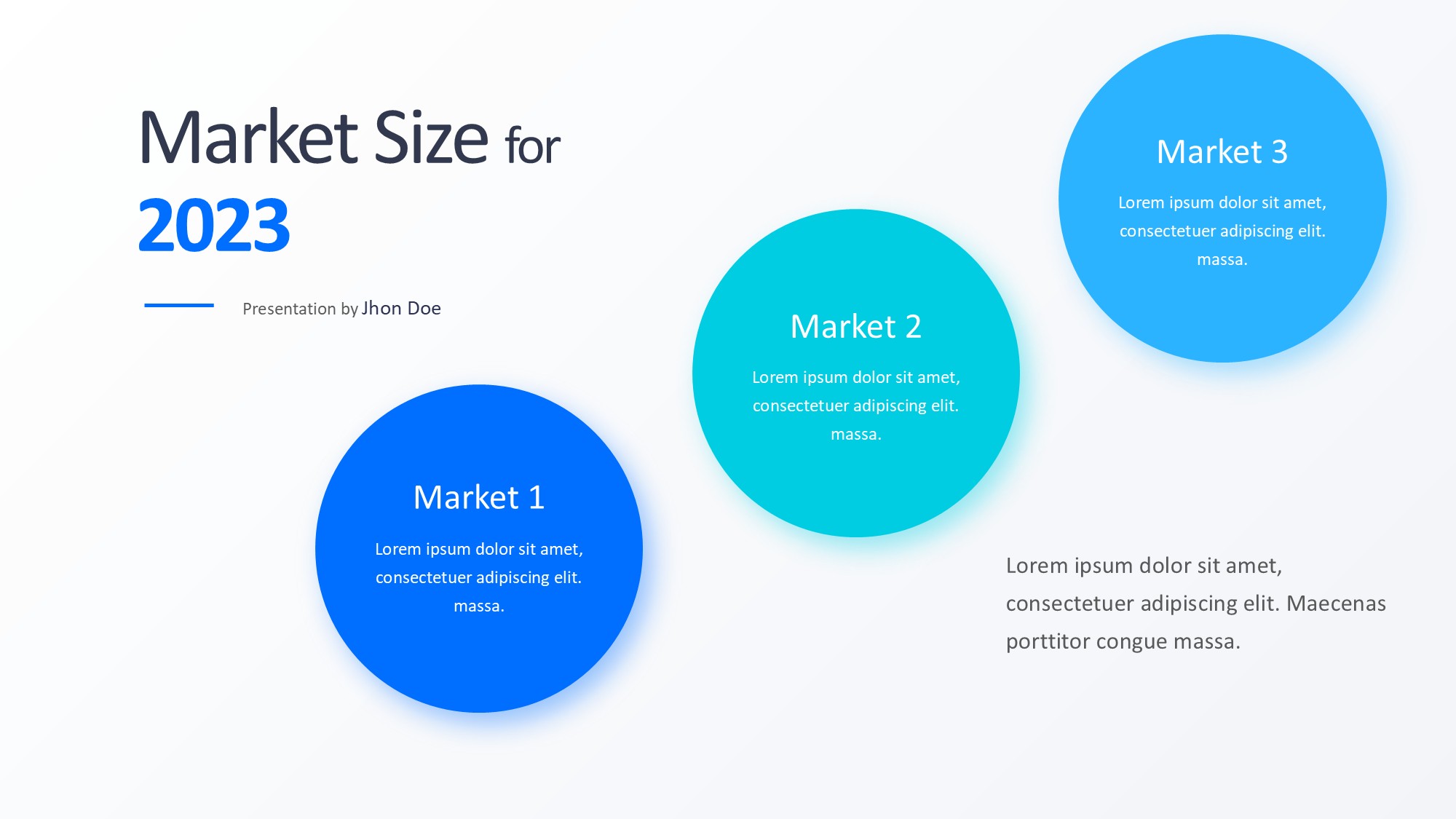 圆形循环图形信息图示PPT模板