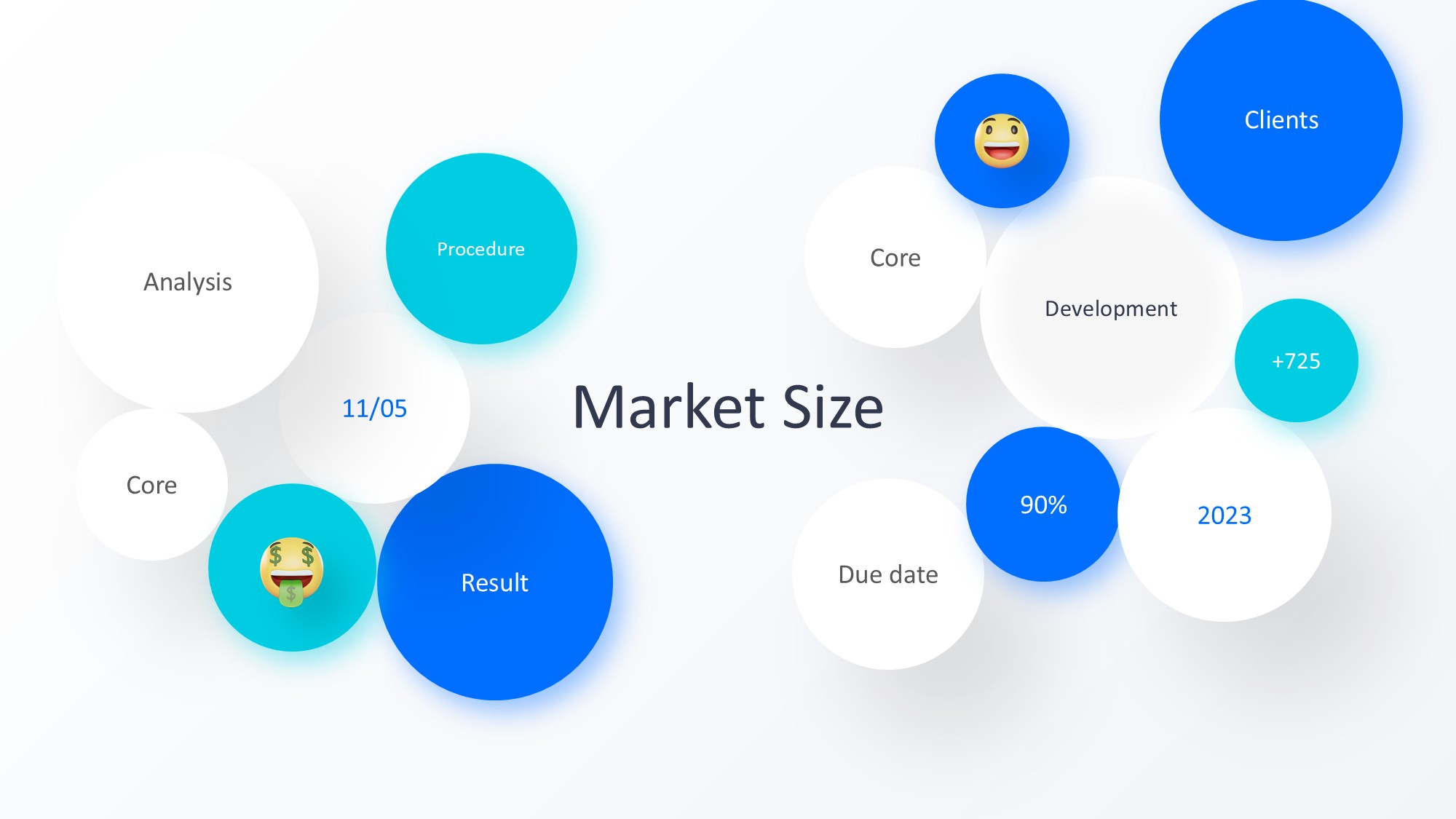 圆形循环图形信息图示PPT模板