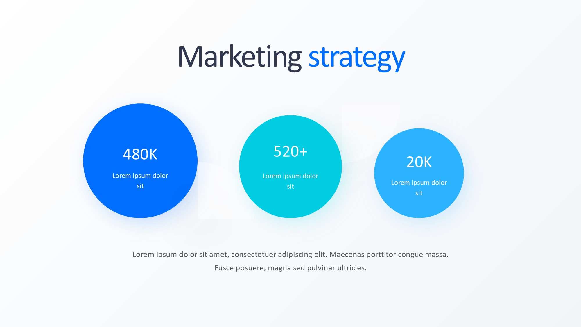 圆形循环图形信息图示PPT模板