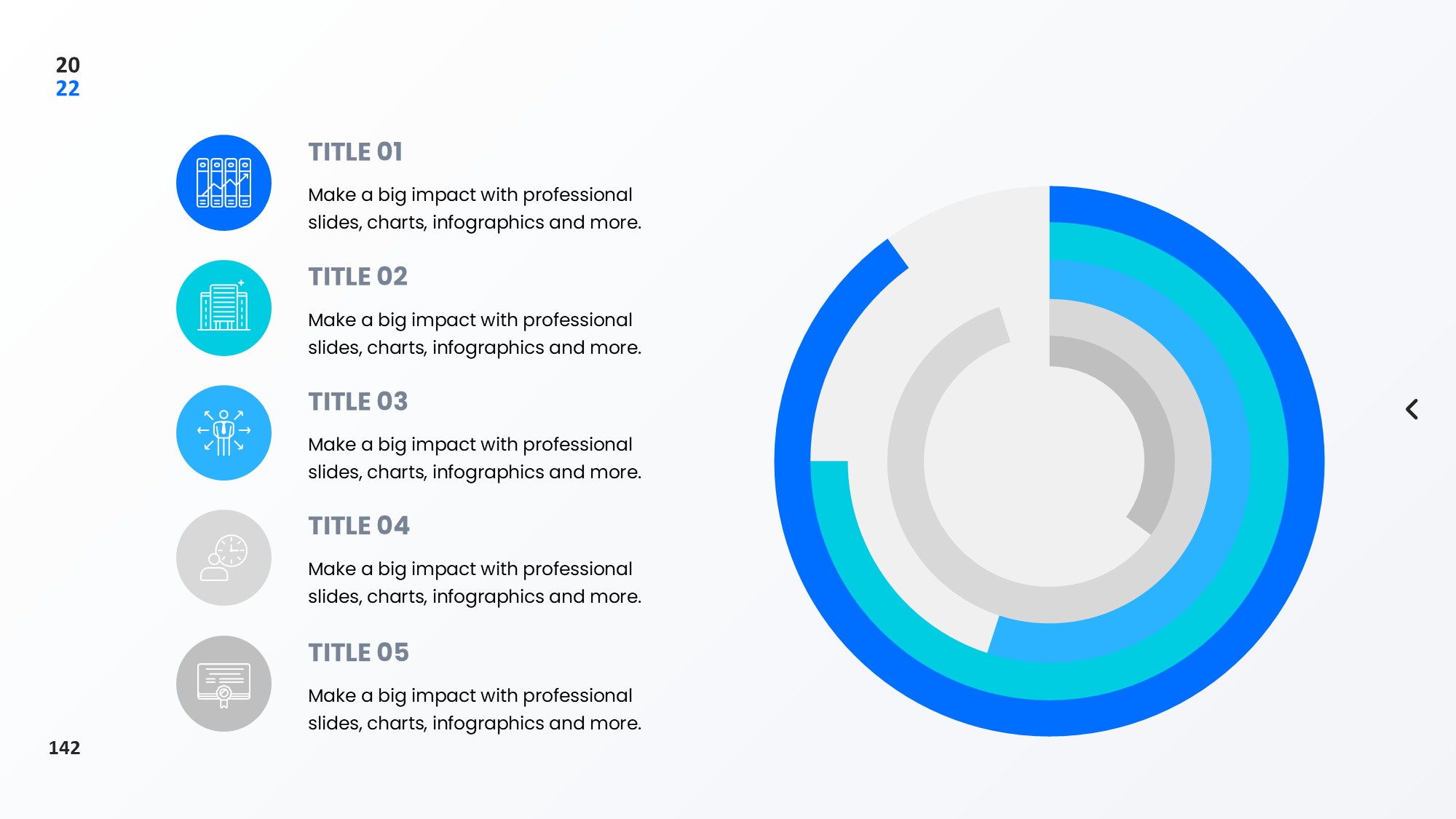 圆形循环图形信息图示PPT模板
