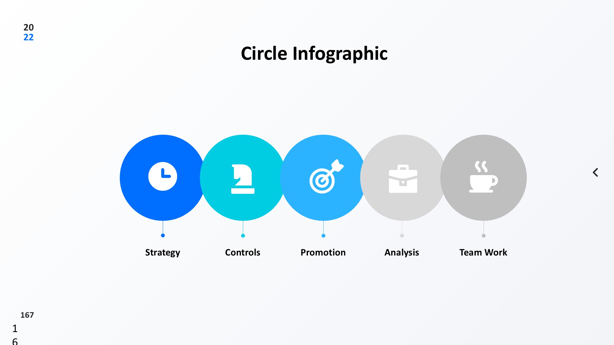 圆形循环图形信息图示PPT模板