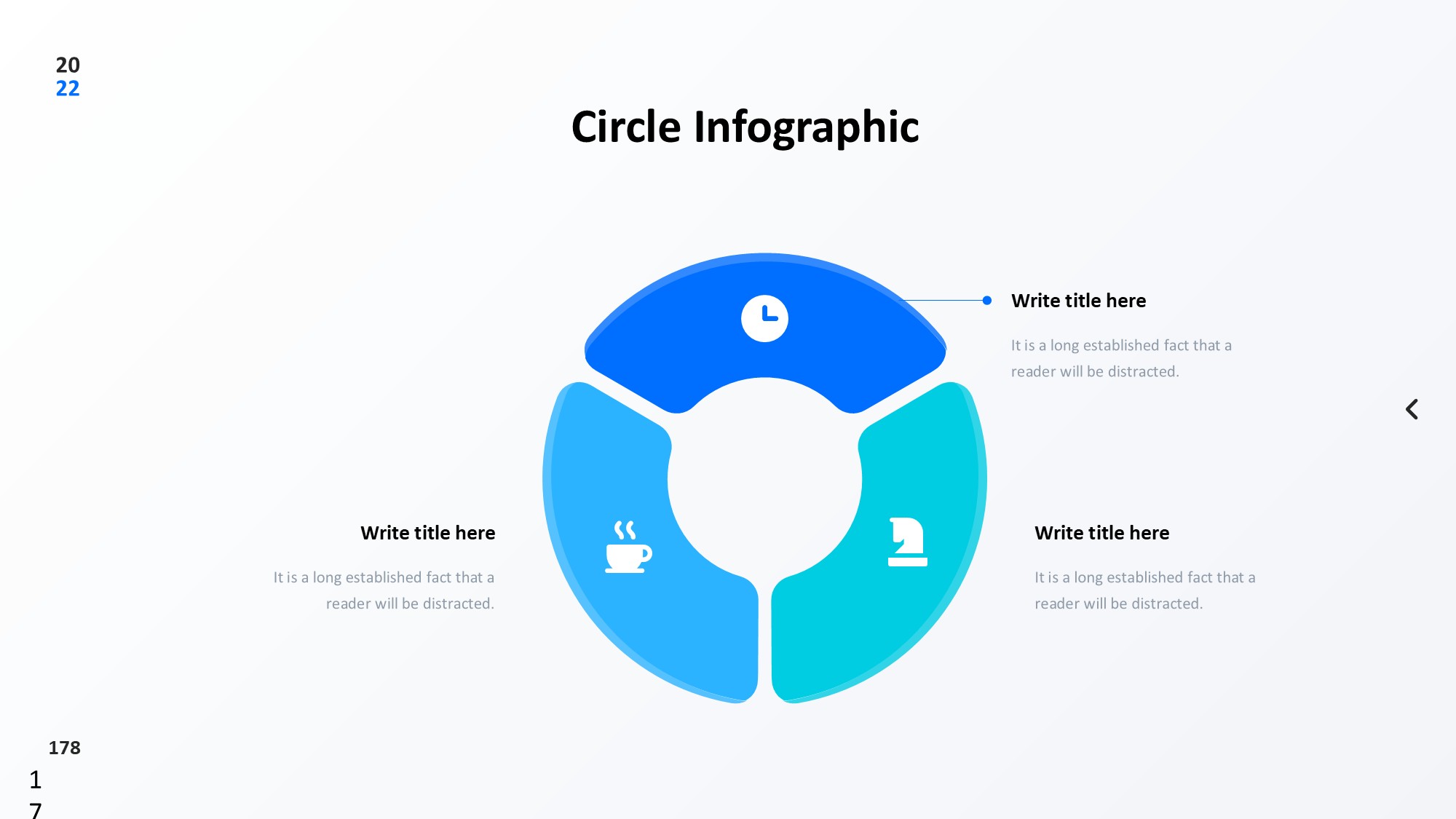 圆形循环图形信息图示PPT模板