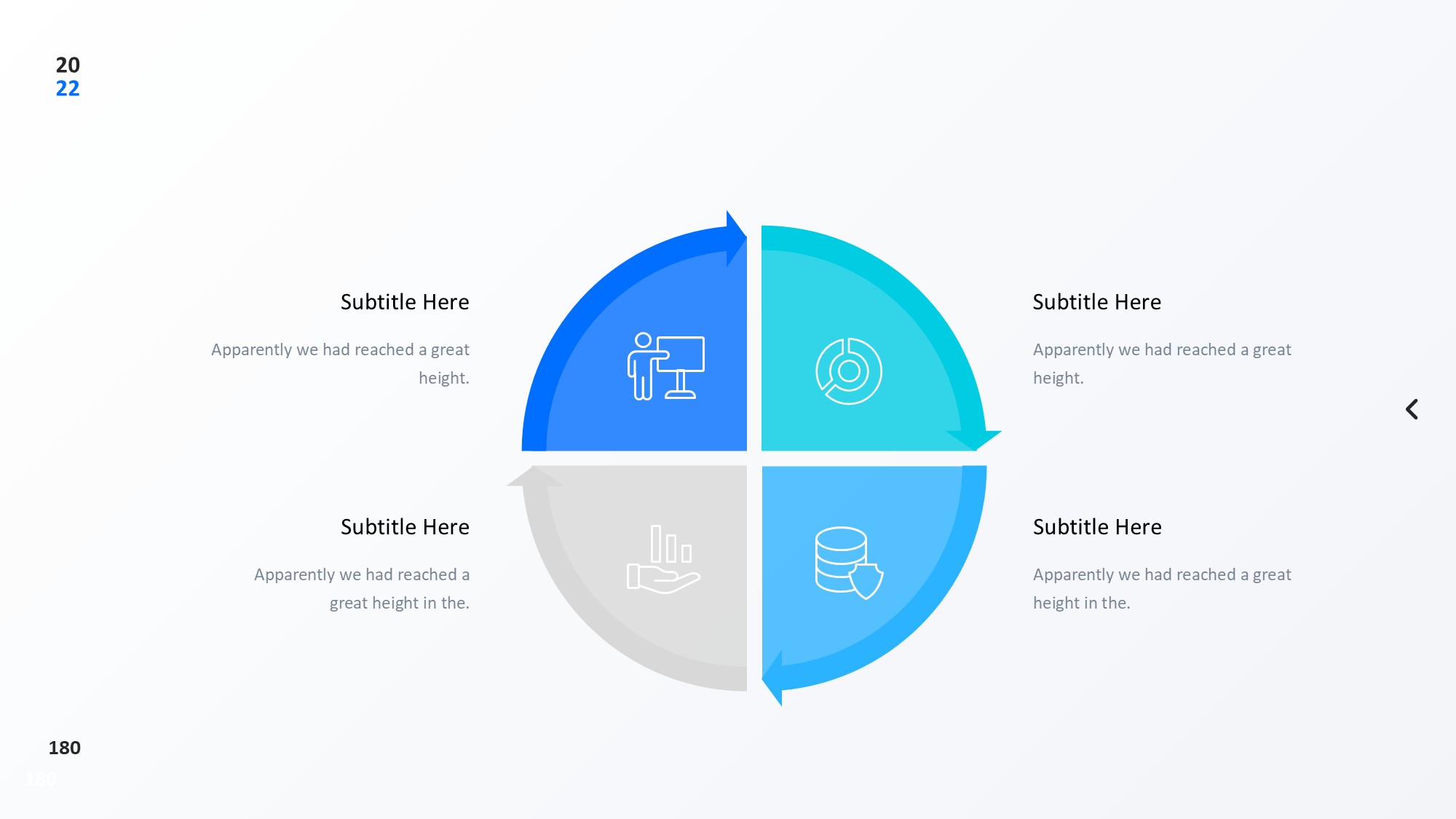 圆形循环图形信息图示PPT模板