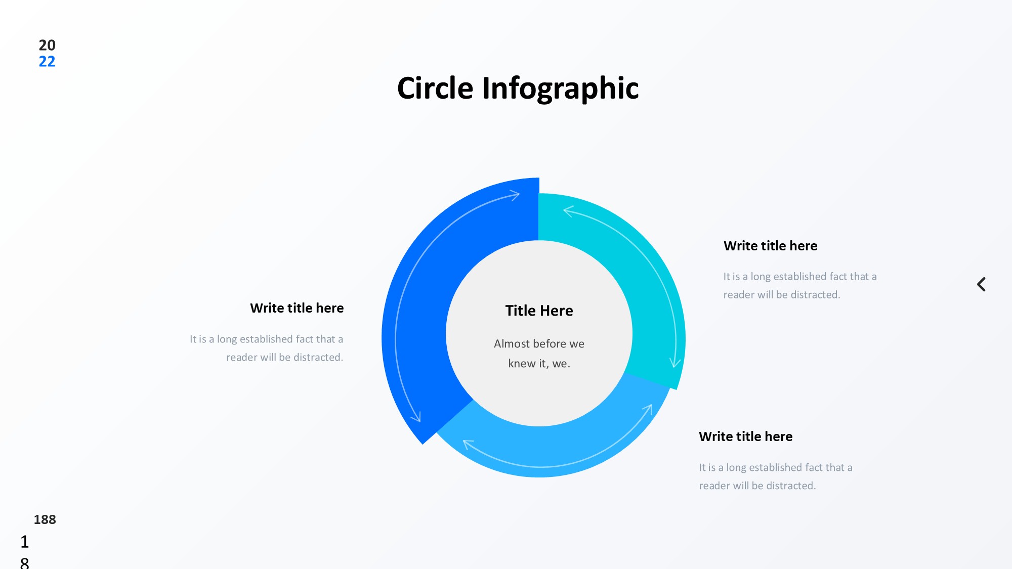 圆形循环图形信息图示PPT模板