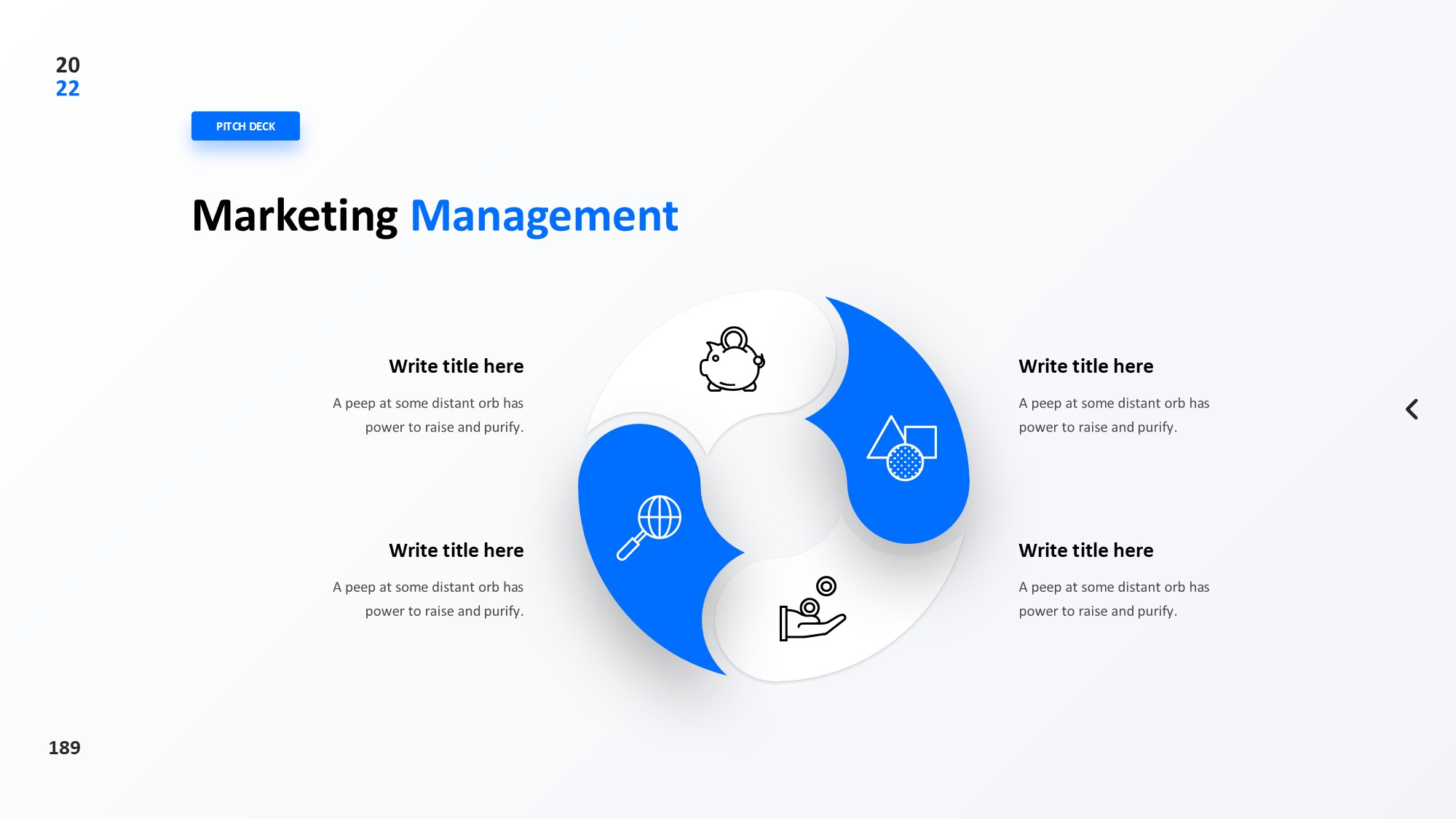 圆形循环图形信息图示PPT模板