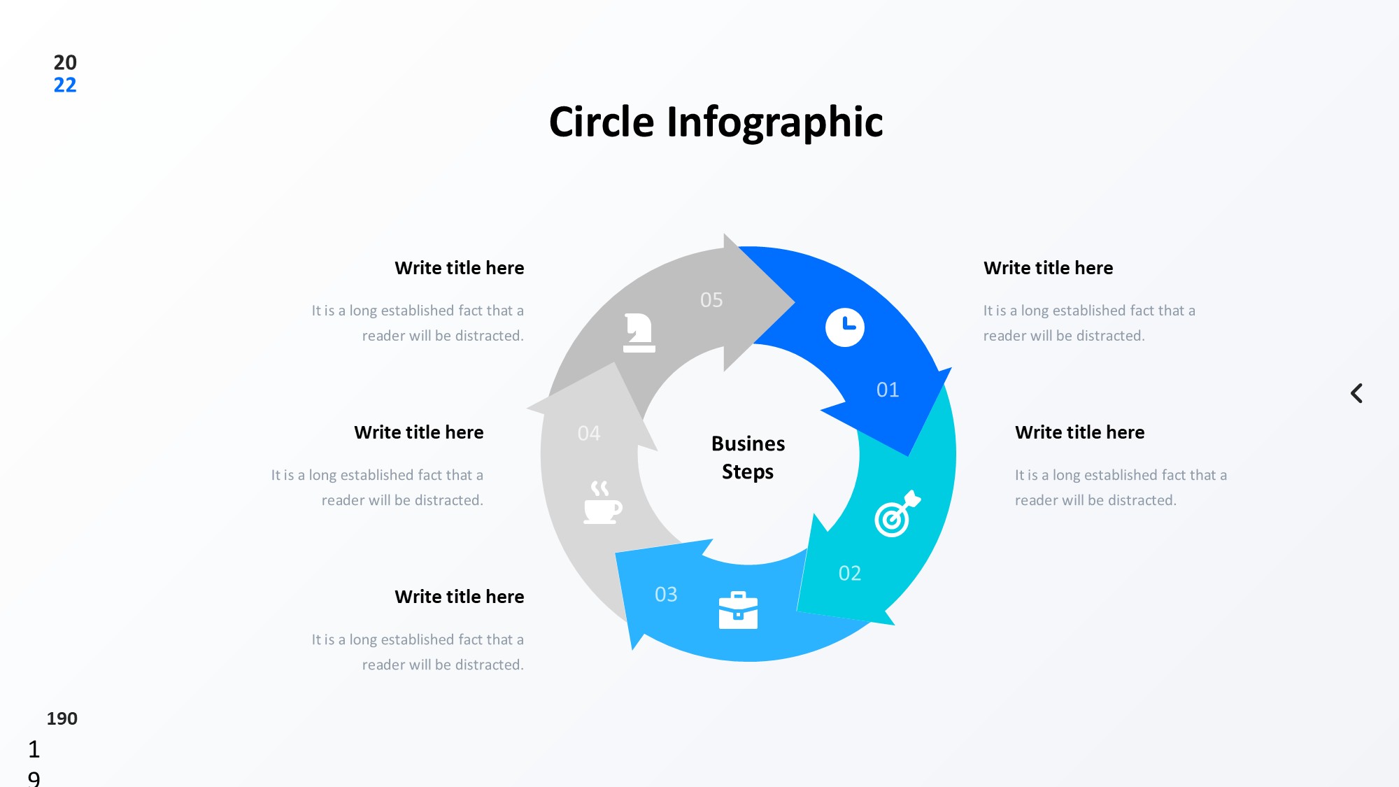 圆形循环图形信息图示PPT模板