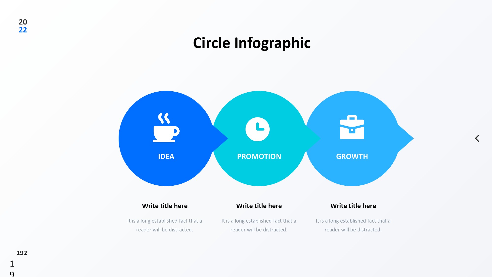 圆形循环图形信息图示PPT模板