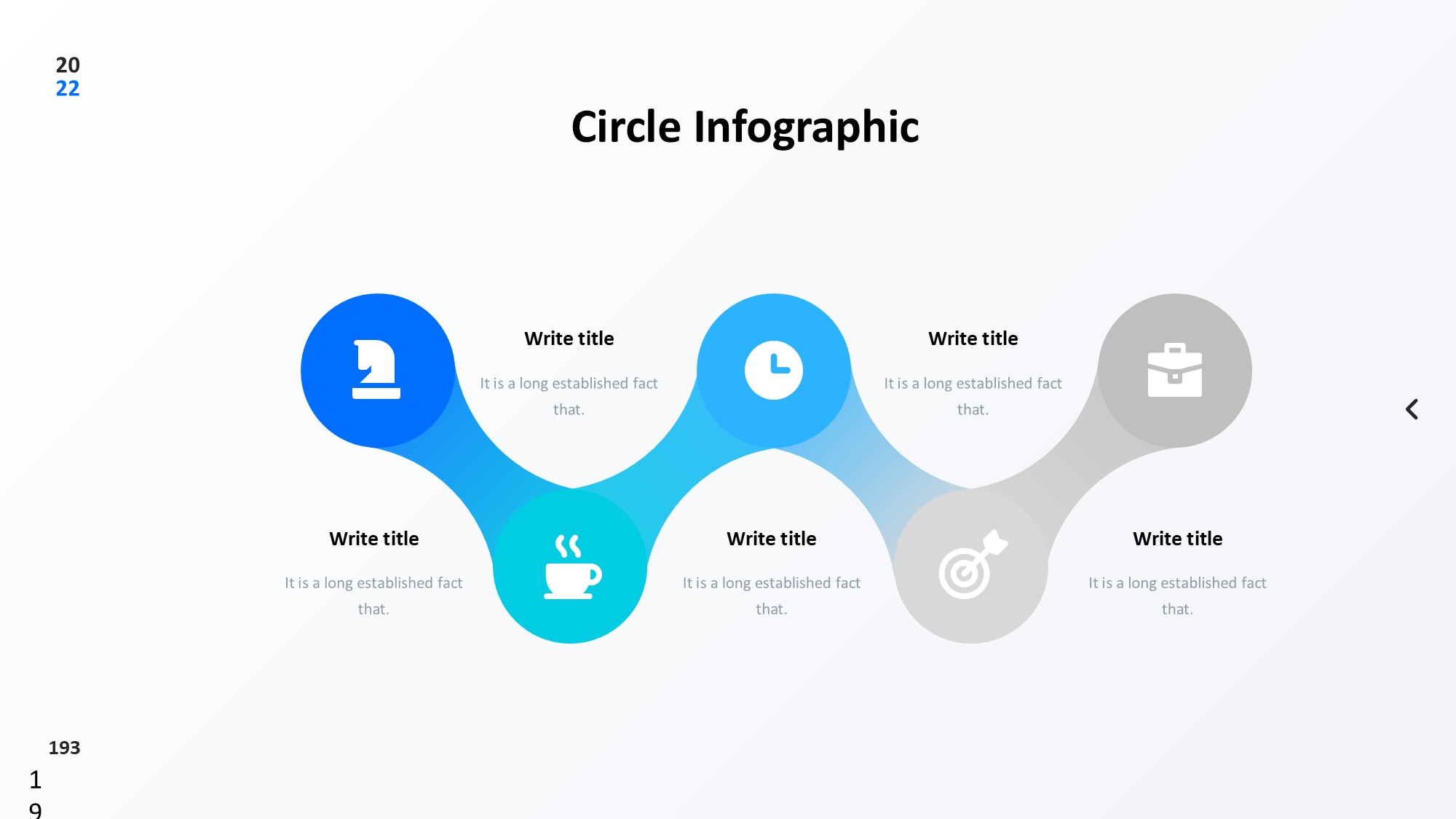 圆形循环图形信息图示PPT模板