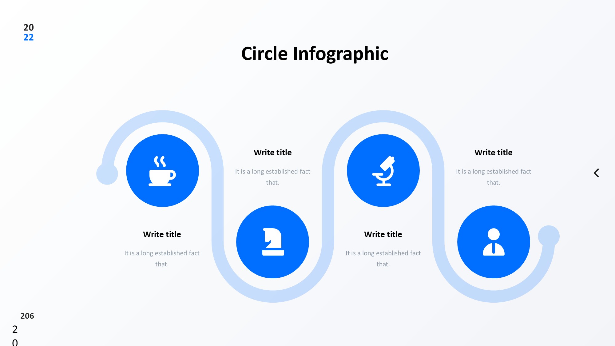圆形循环图形信息图示PPT模板