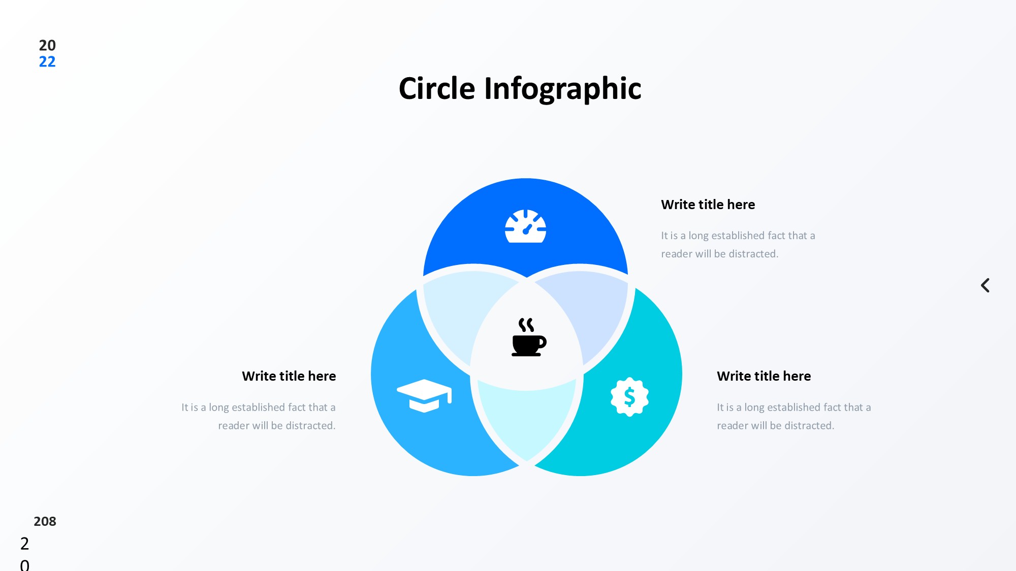 圆形循环图形信息图示PPT模板