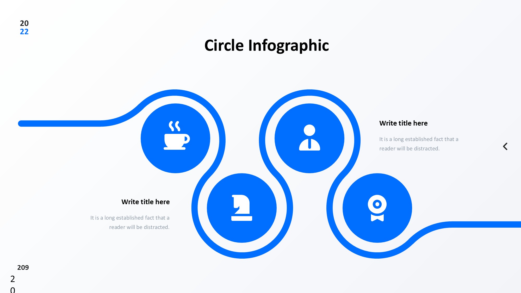 圆形循环图形信息图示PPT模板