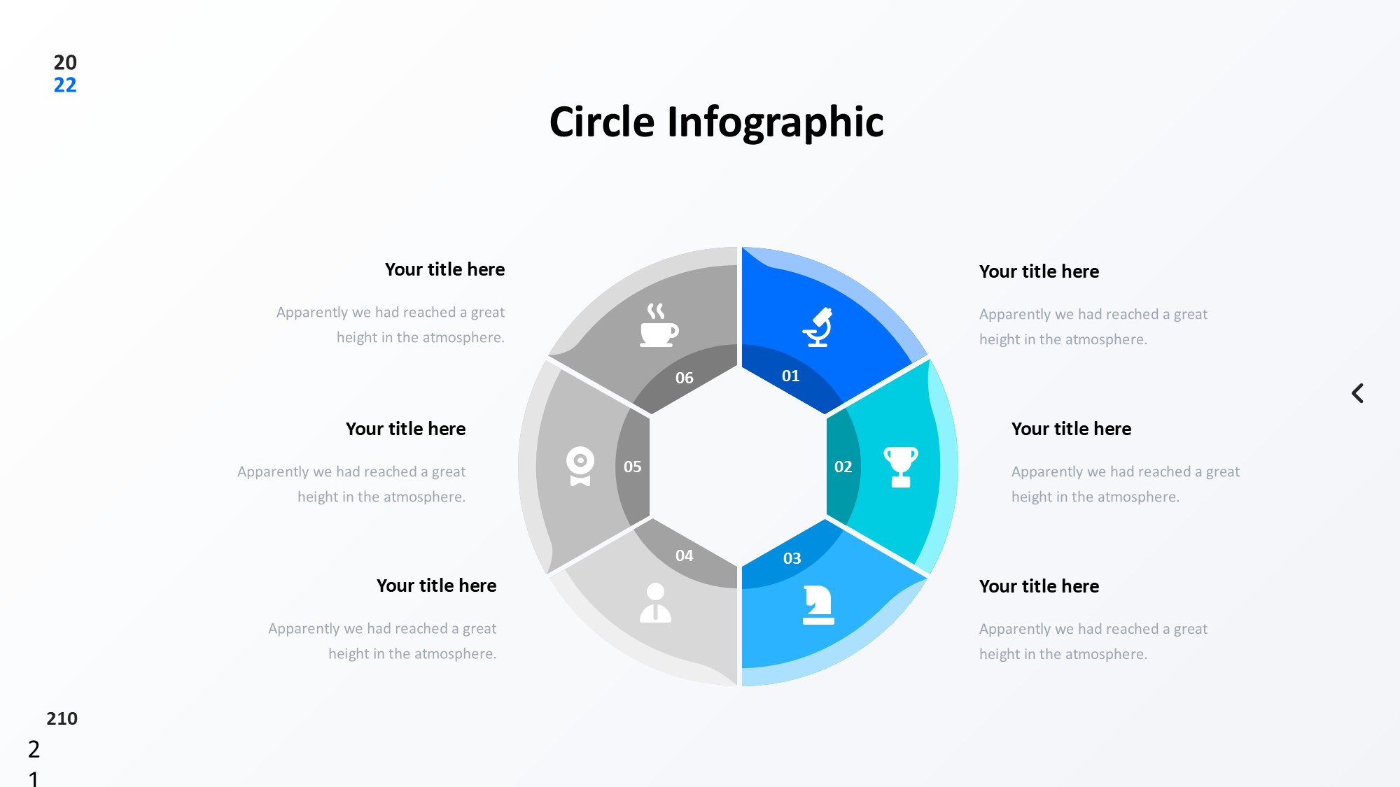 圆形循环图形信息图示PPT模板