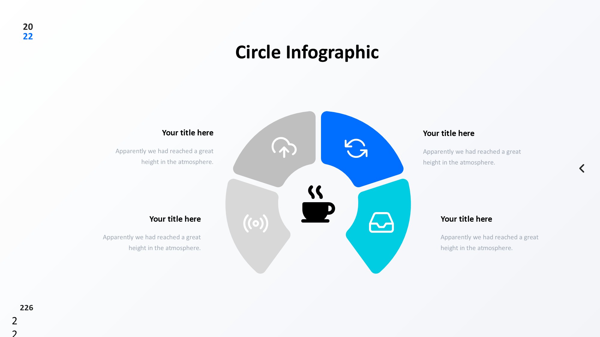 圆形循环图形信息图示PPT模板