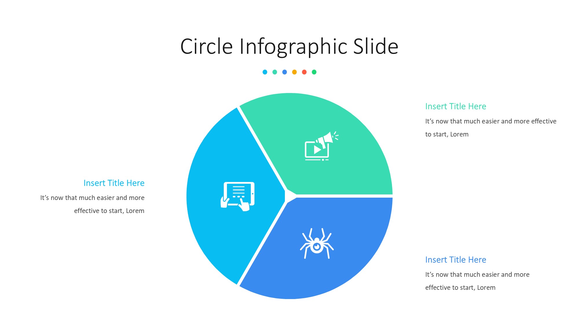 圆形循环图形信息图示PPT模板