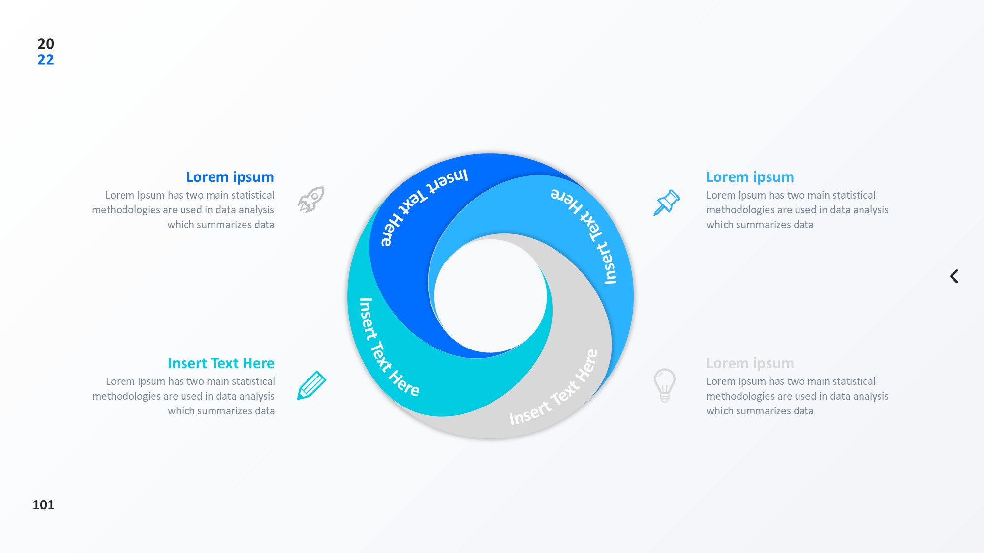 圆形循环图形信息图示PPT模板