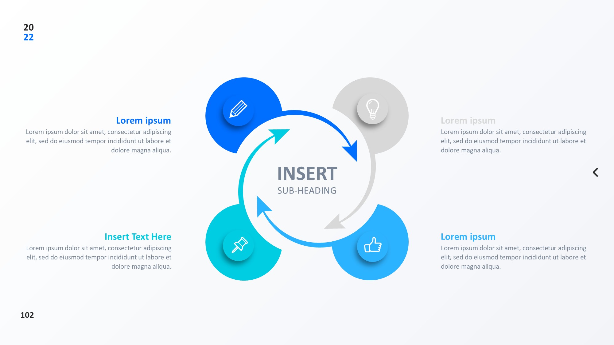 圆形循环图形信息图示PPT模板