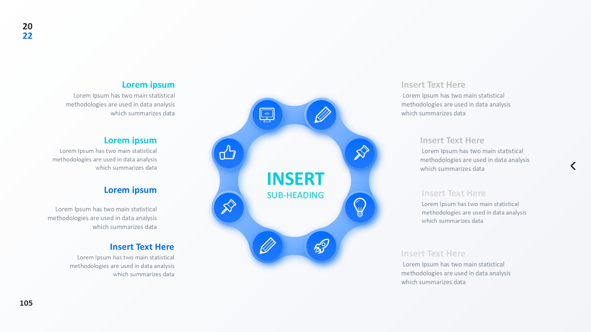圆形循环图形信息图示PPT模板