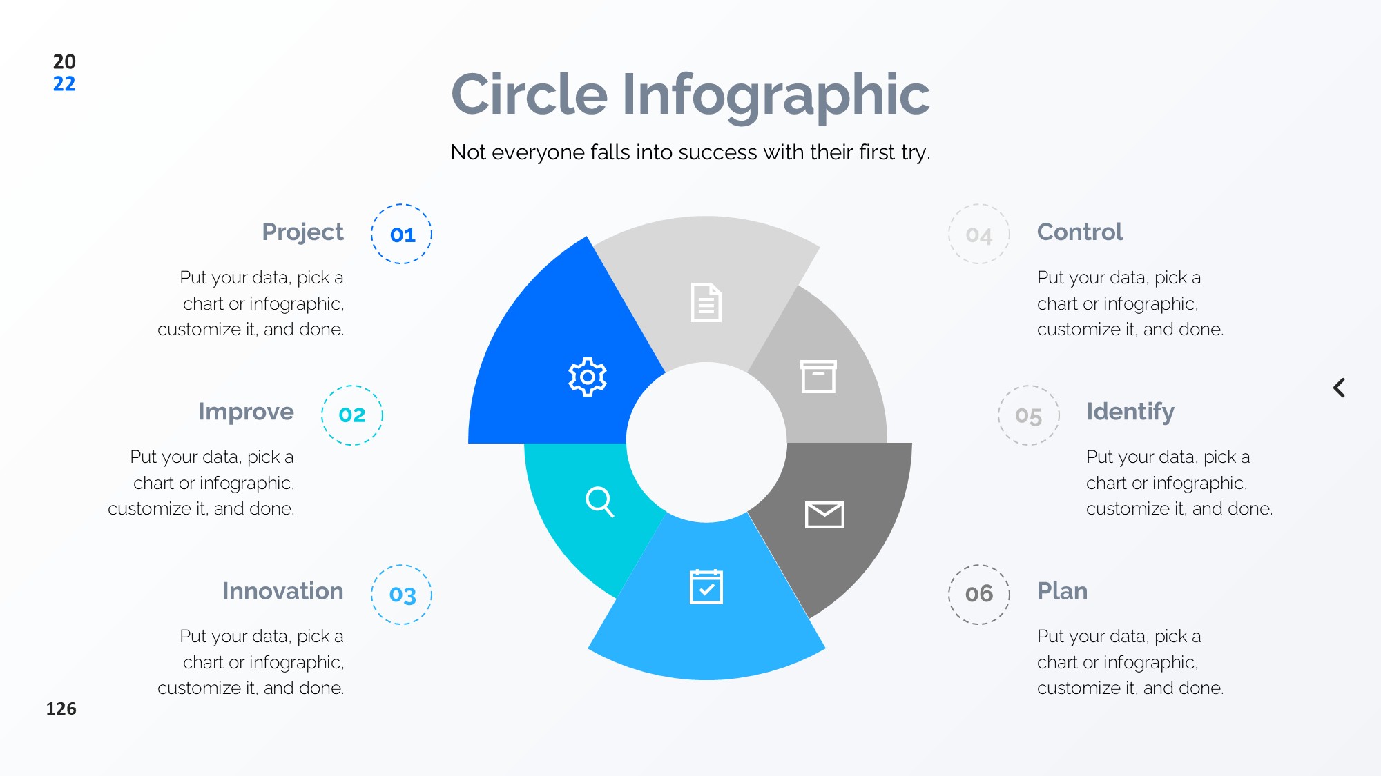 圆形循环图形信息图示PPT模板