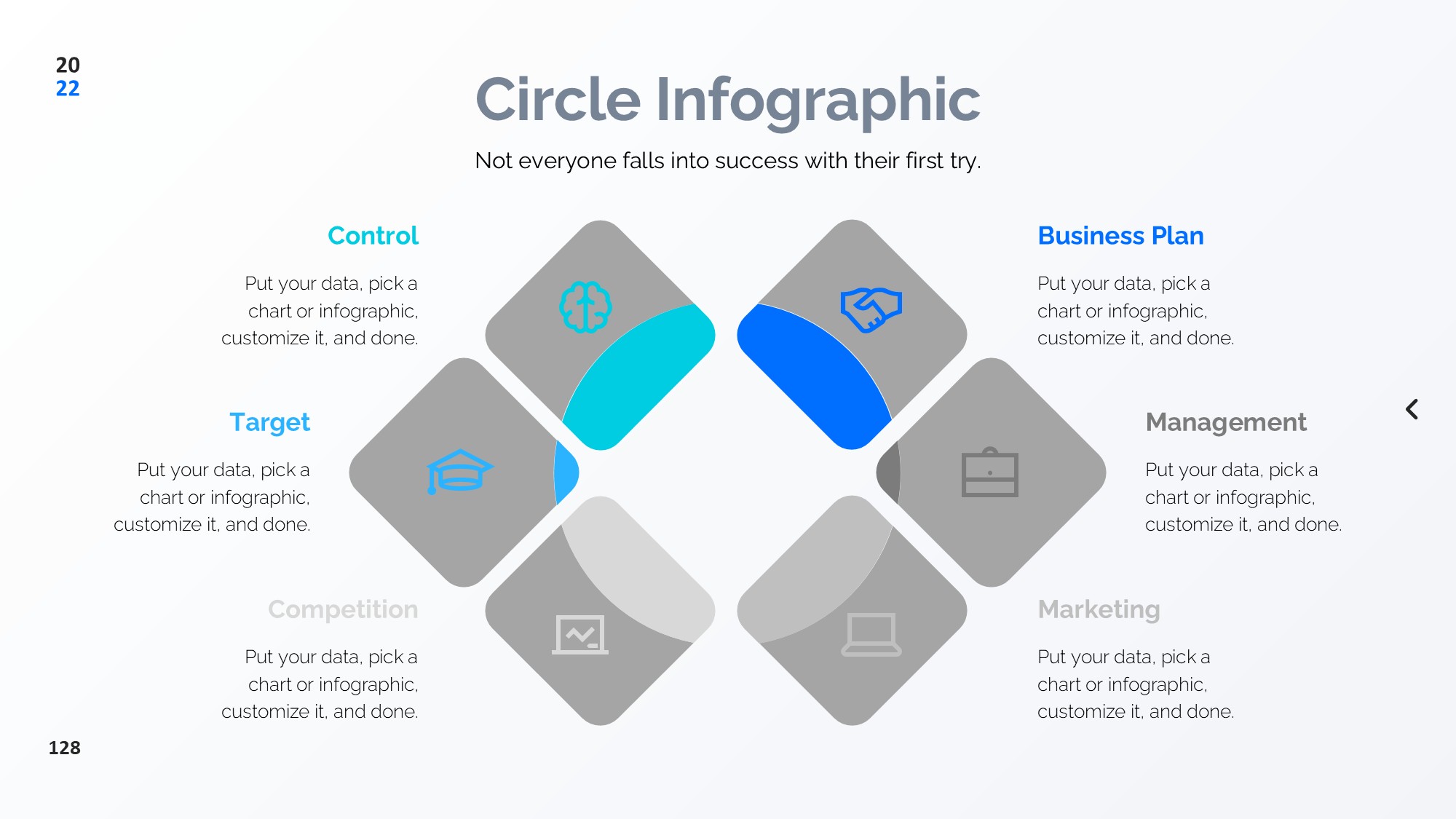 圆形循环图形信息图示PPT模板