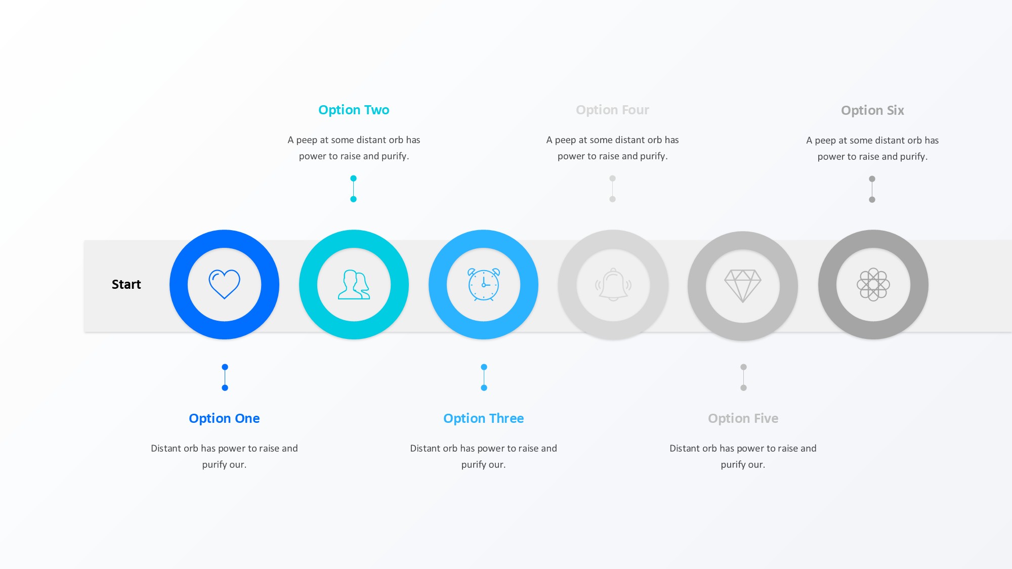 圆形循环图形信息图示PPT模板