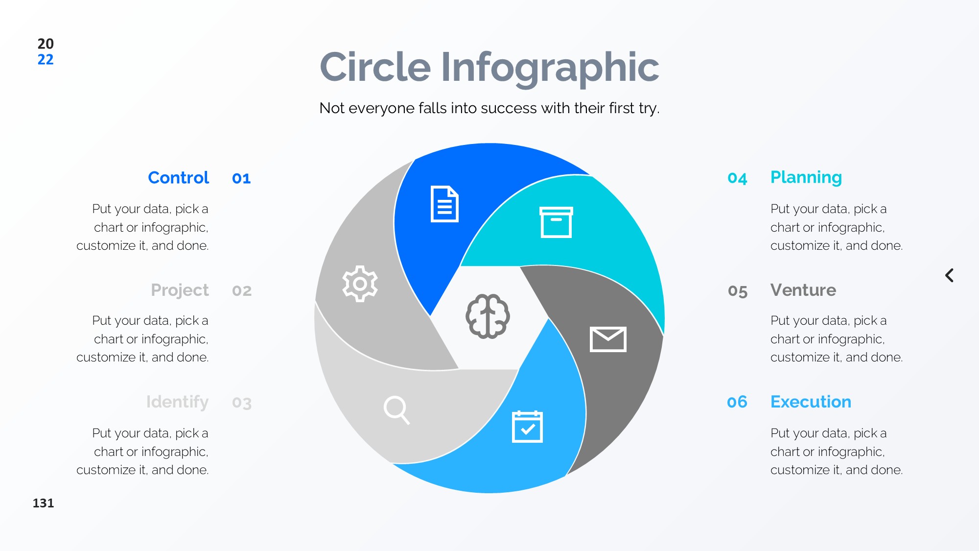 圆形循环图形信息图示PPT模板