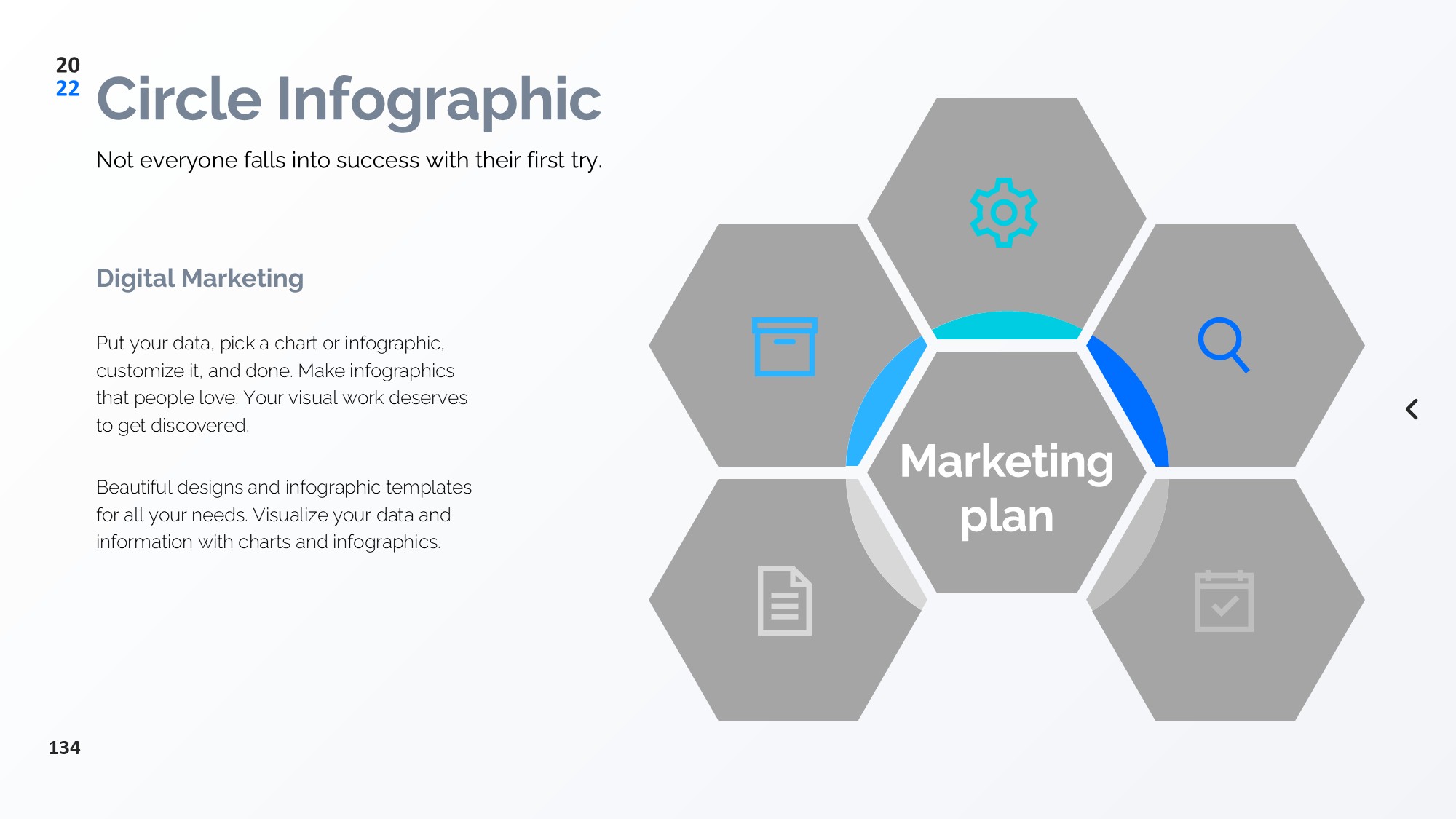 圆形循环图形信息图示PPT模板