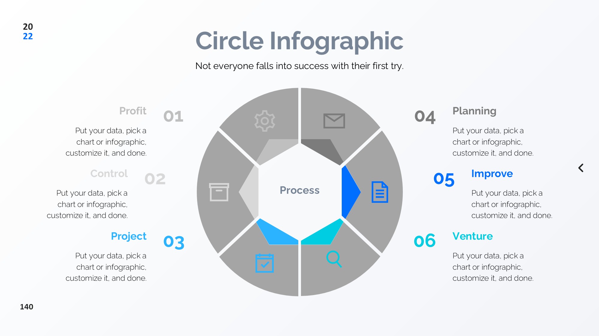 圆形循环图形信息图示PPT模板