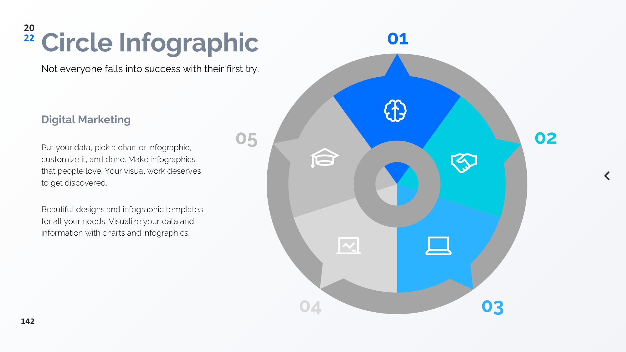 圆形循环图形信息图示PPT模板