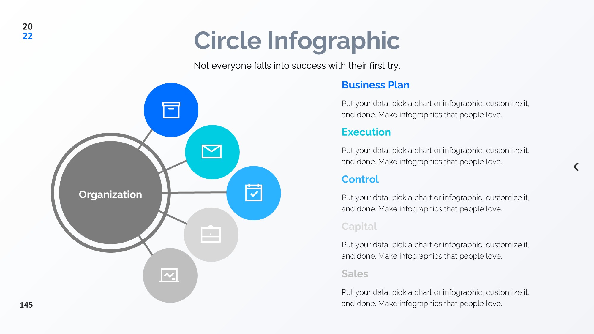 圆形循环图形信息图示PPT模板