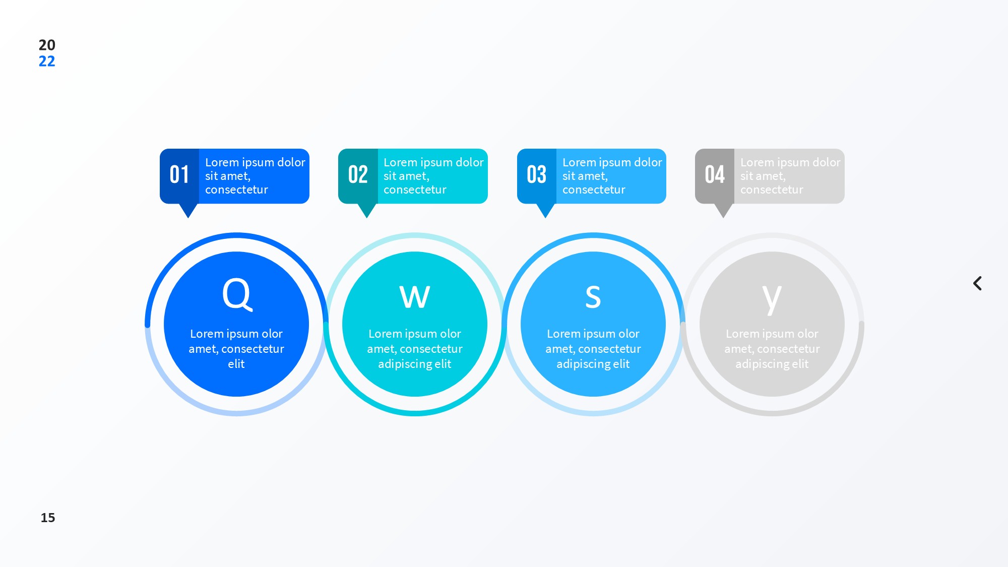 圆形循环图形信息图示PPT模板