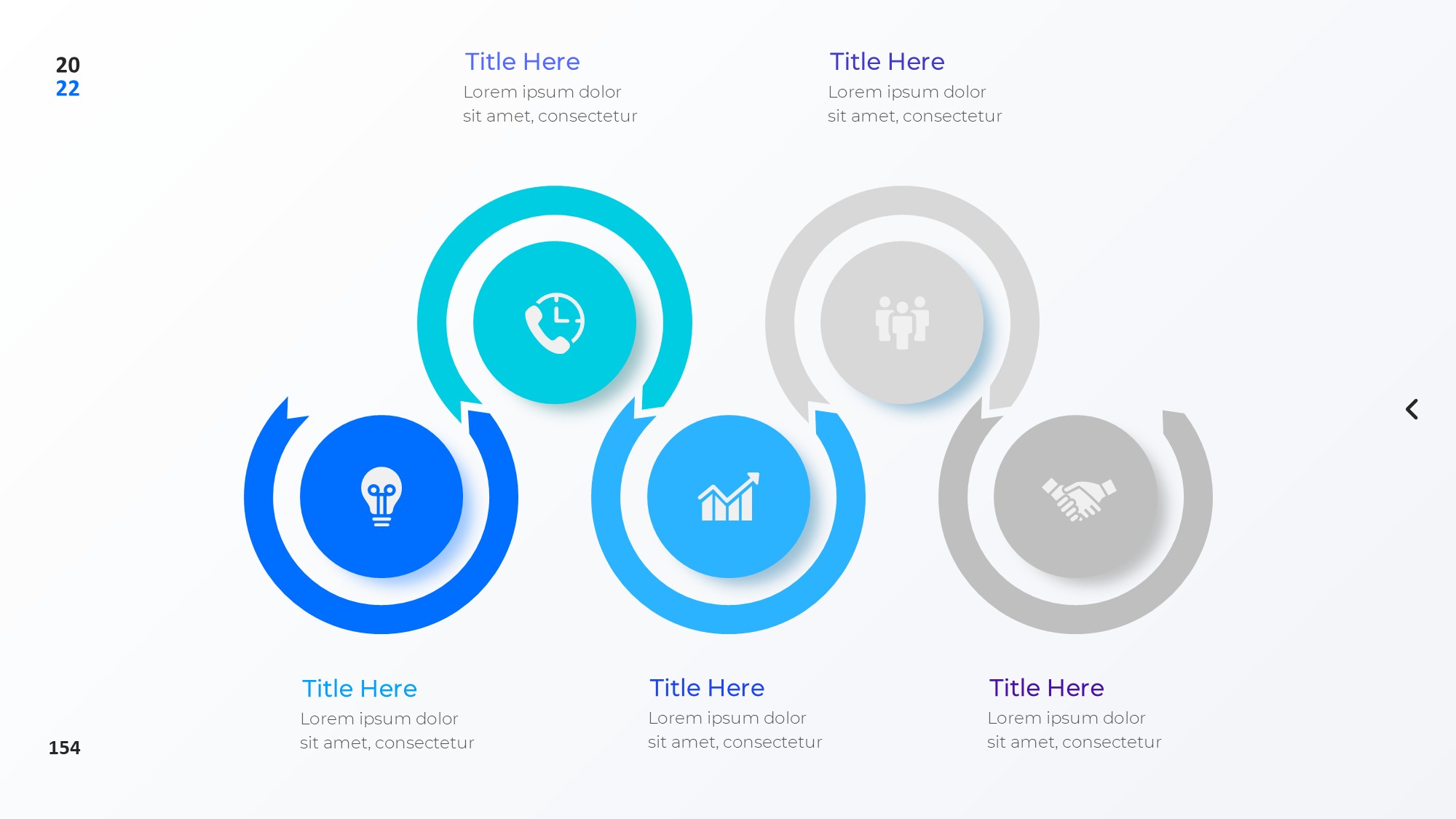 圆形循环图形信息图示PPT模板
