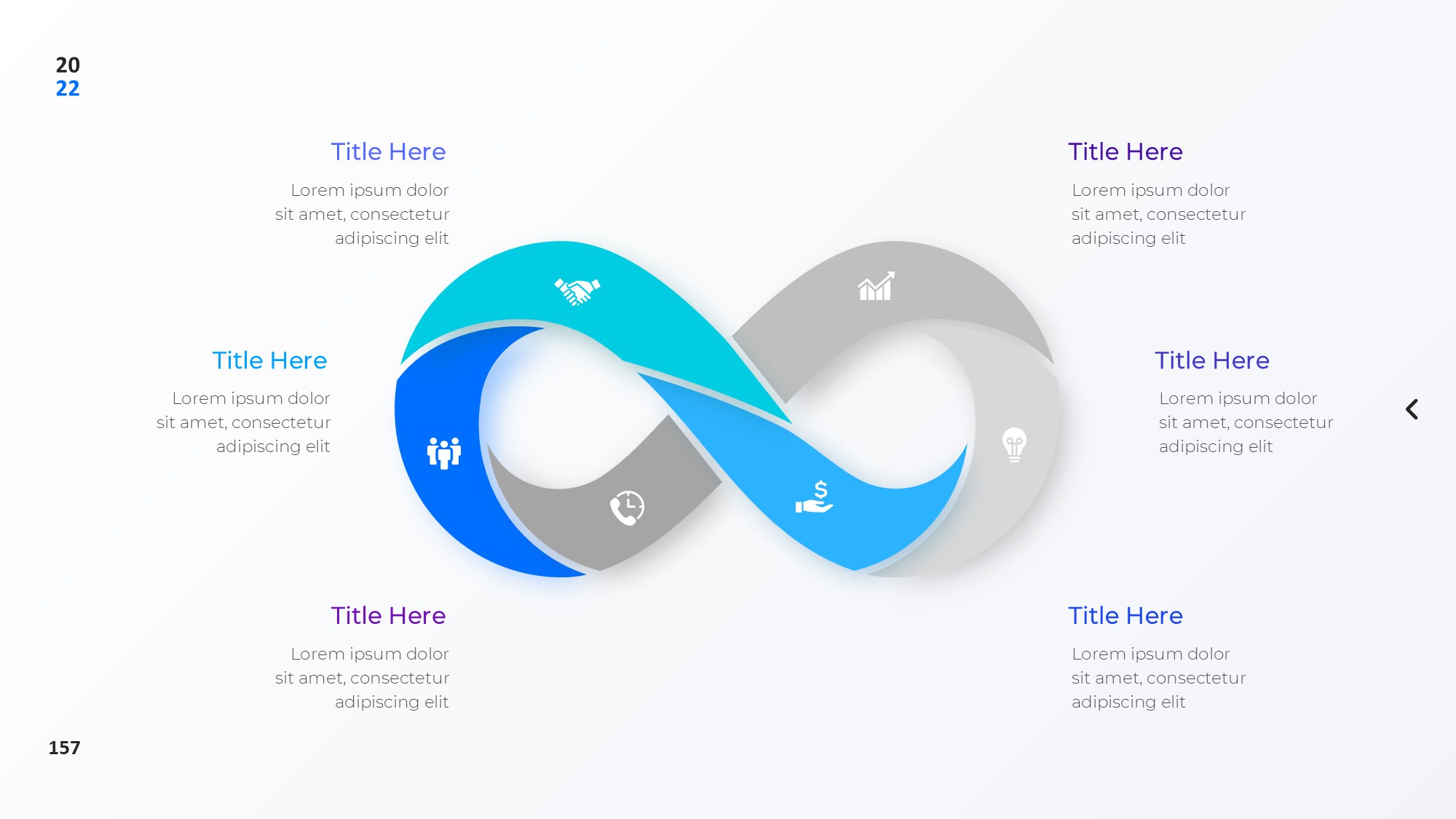 圆形循环图形信息图示PPT模板