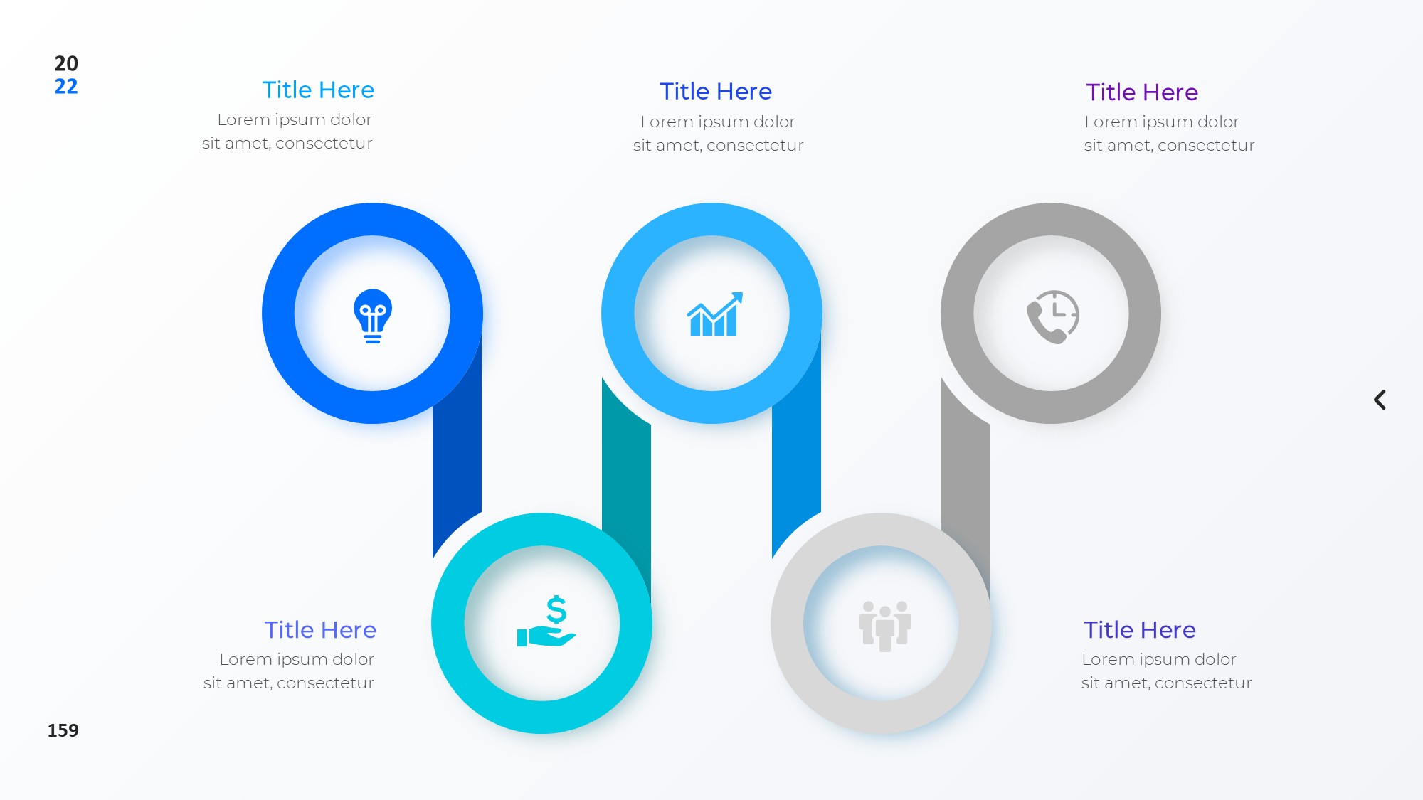 圆形循环图形信息图示PPT模板