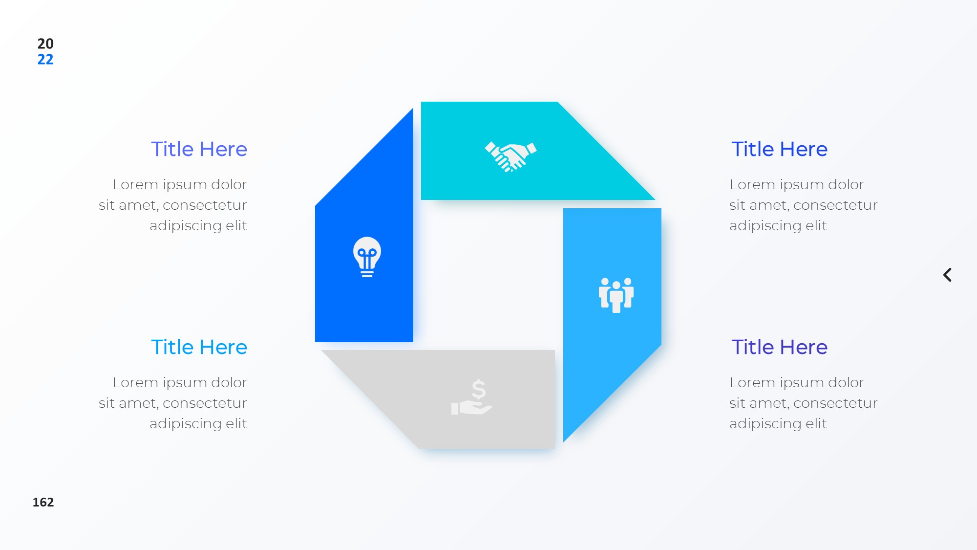 圆形循环图形信息图示PPT模板