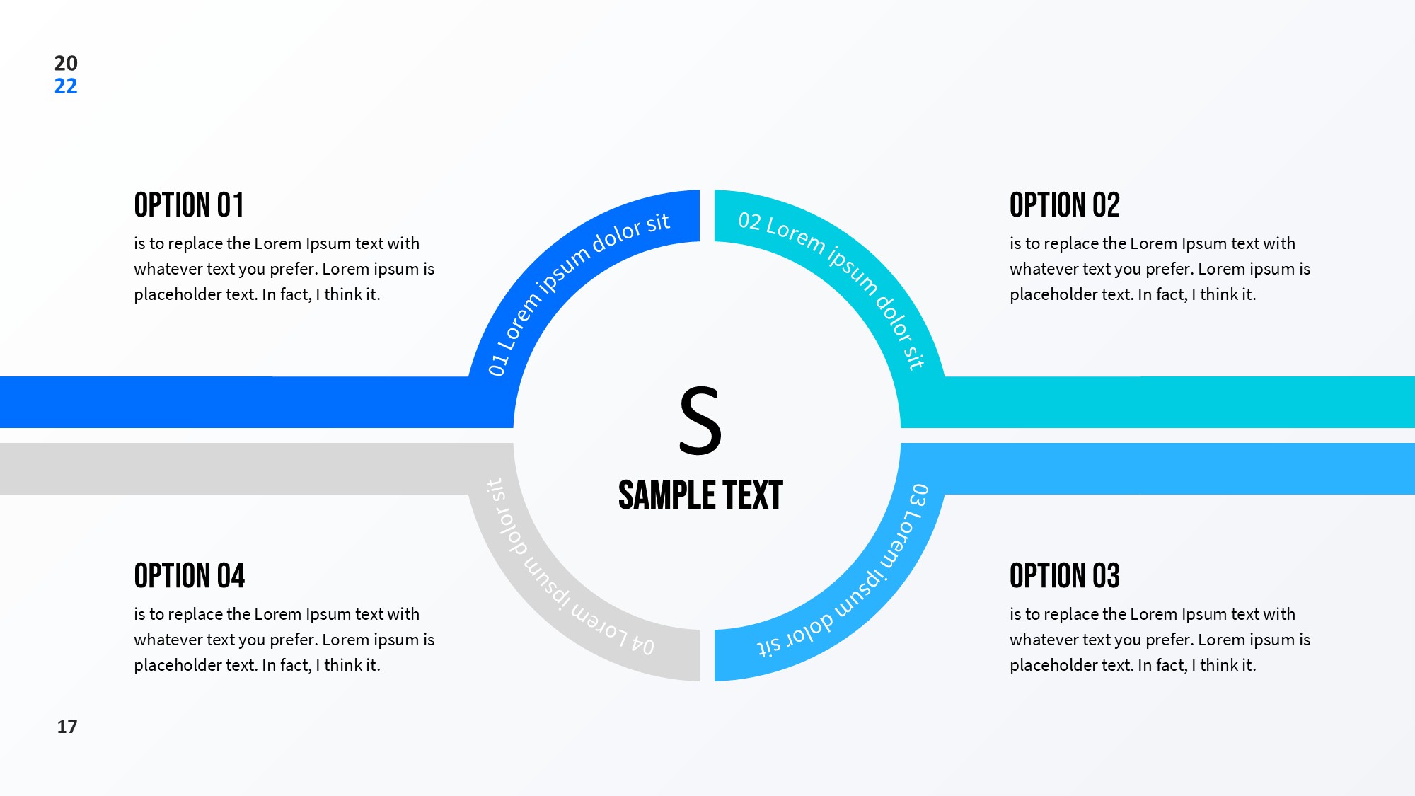 圆形循环图形信息图示PPT模板