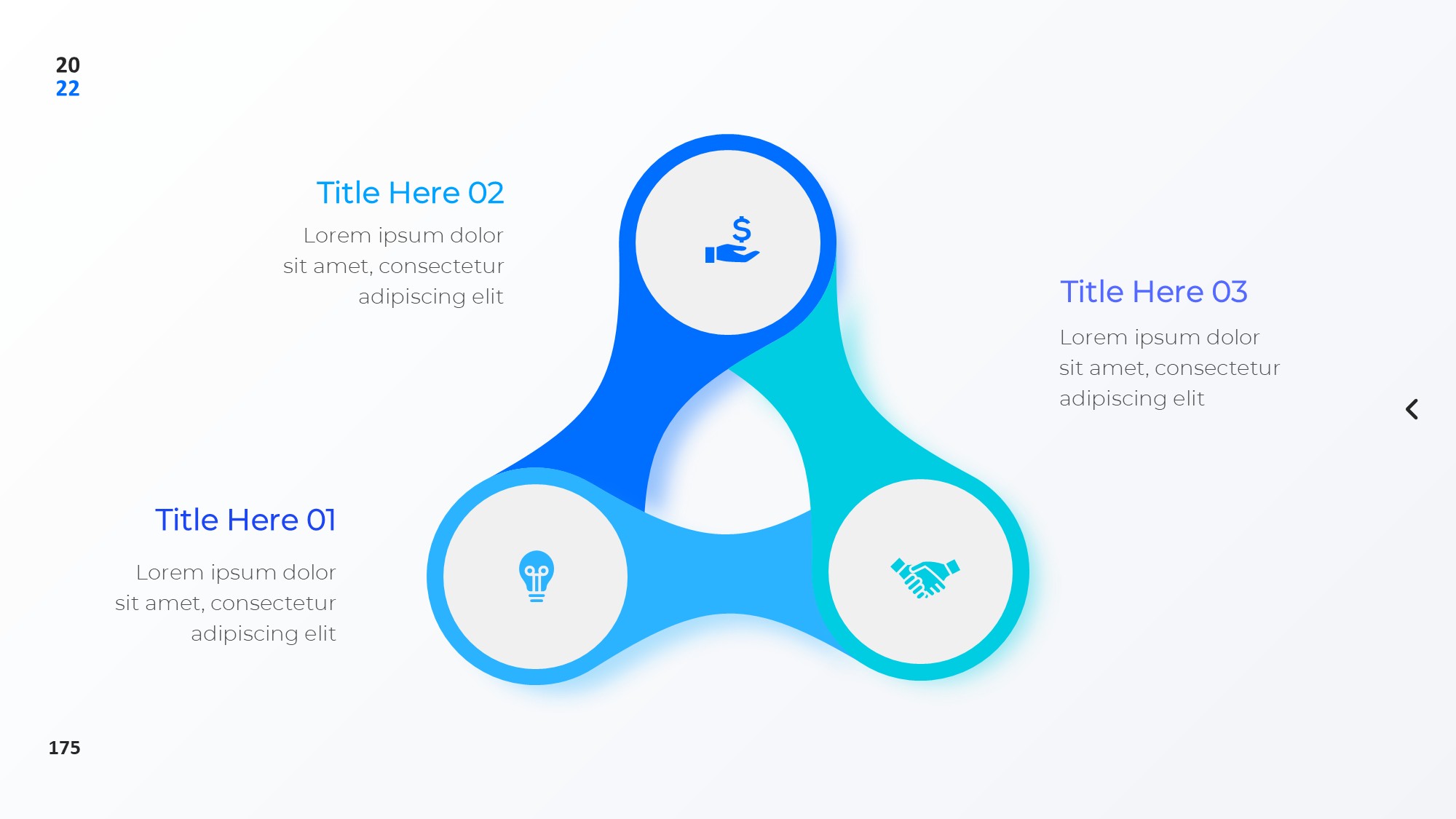 圆形循环图形信息图示PPT模板