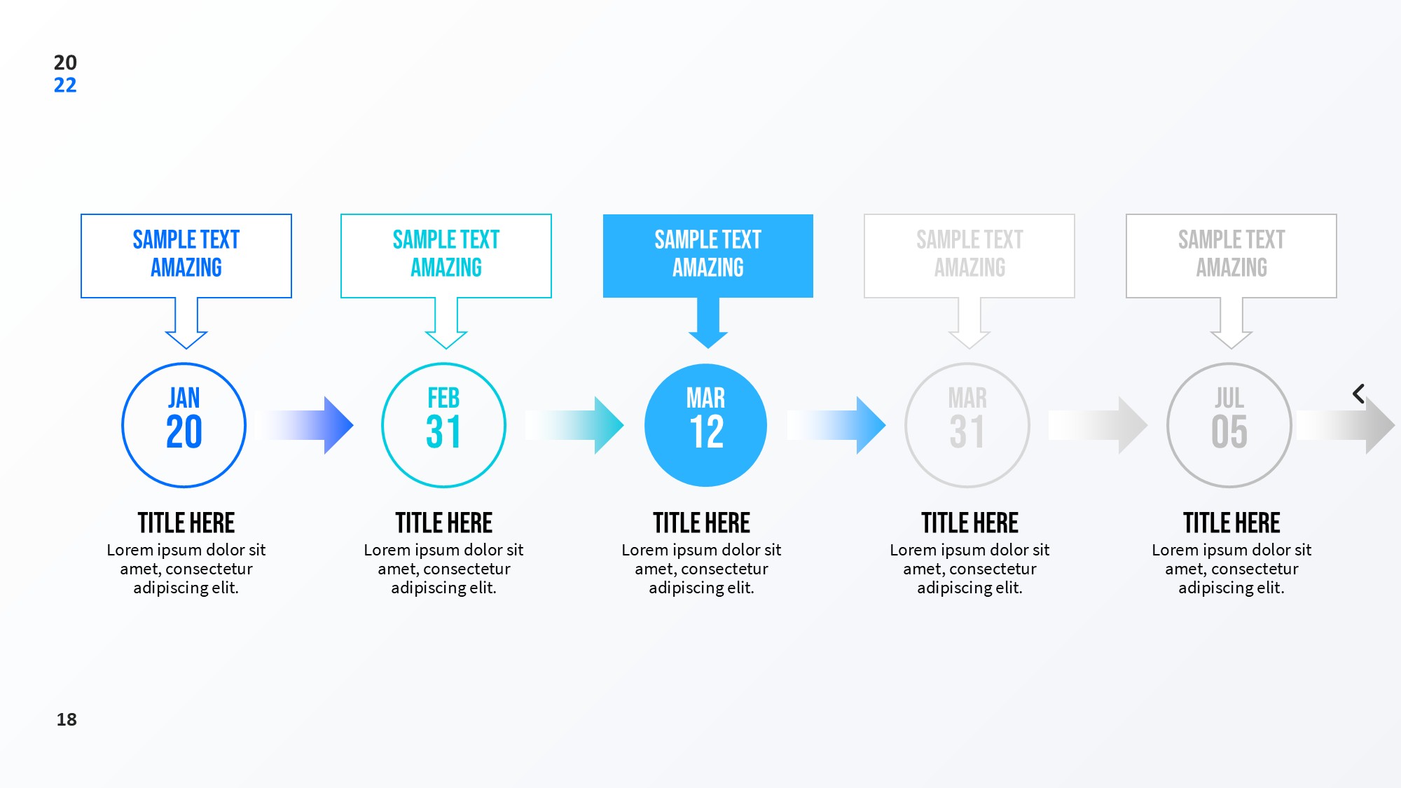 圆形循环图形信息图示PPT模板