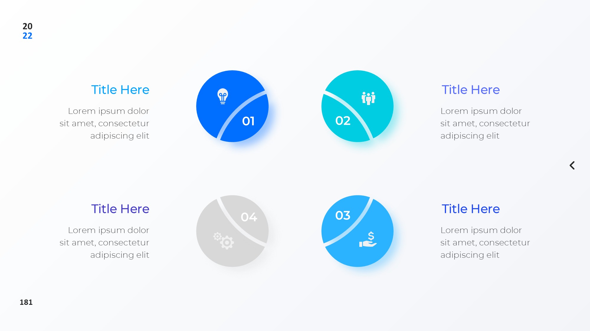 圆形循环图形信息图示PPT模板